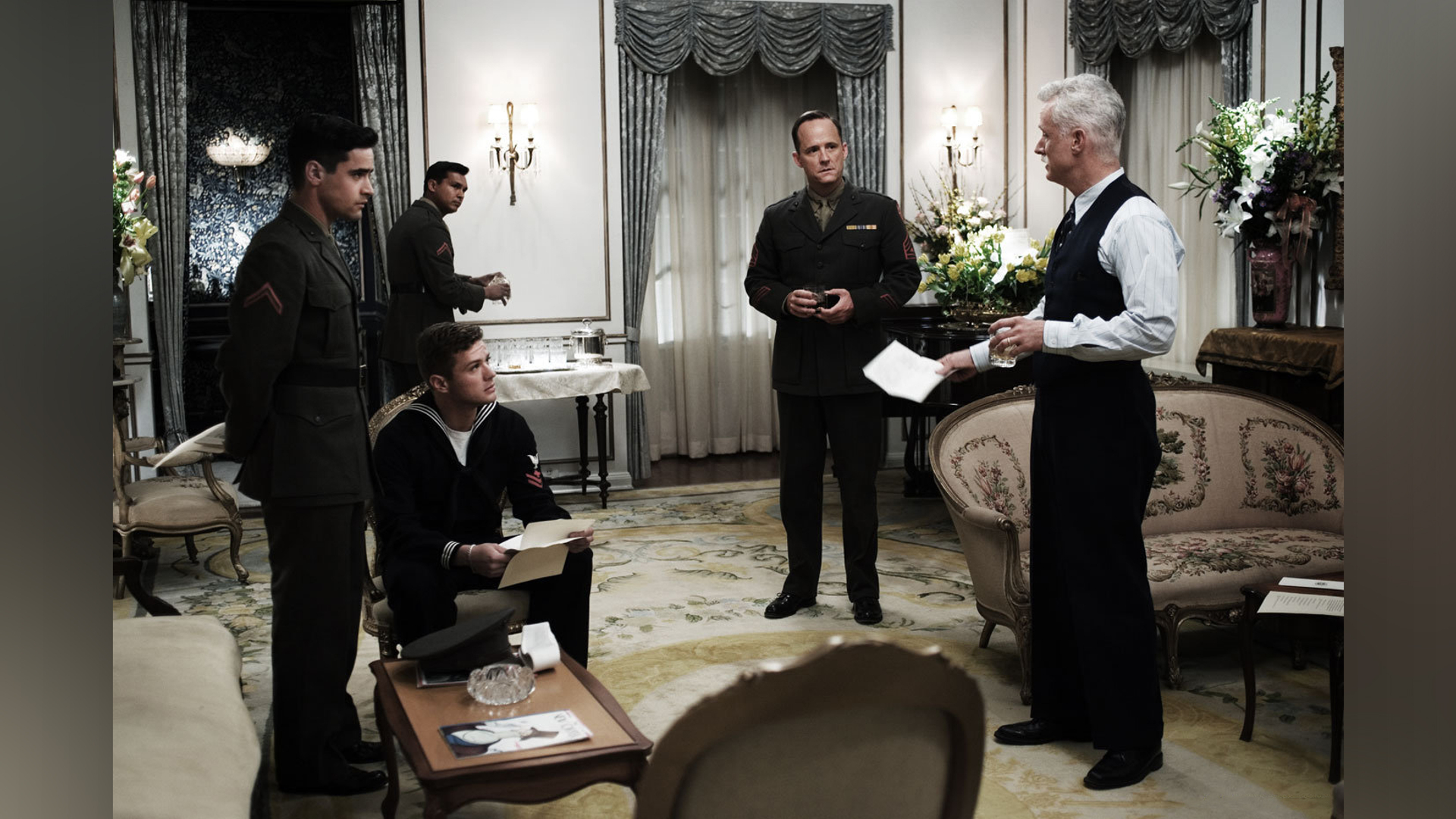 Uma cena do filme 'Flags of Our Fathers'