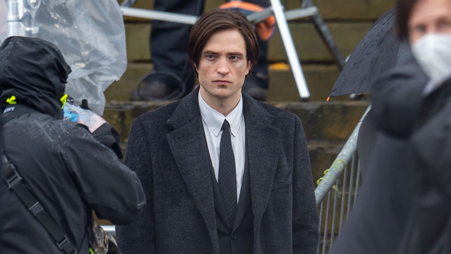 Robert Pattinson no set de "The Batman"