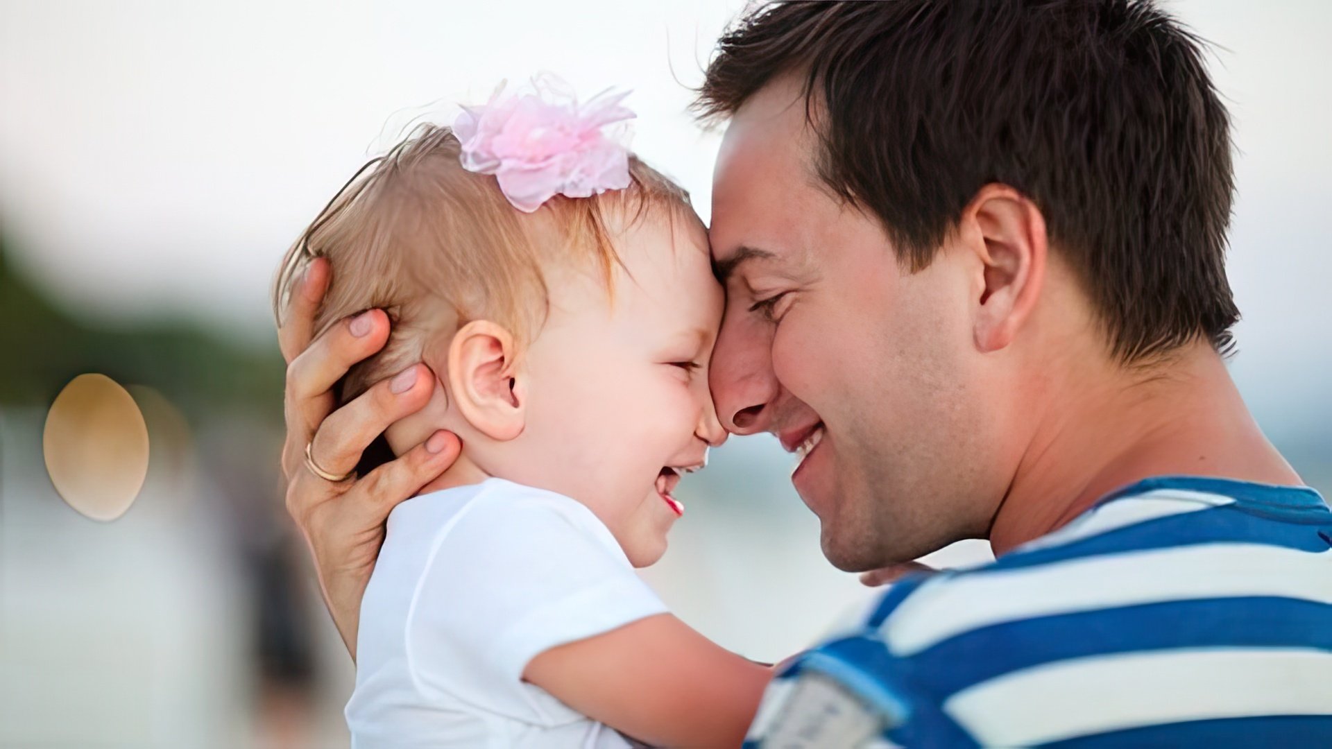 Sagitário é especialmente carinhoso com a sua filha