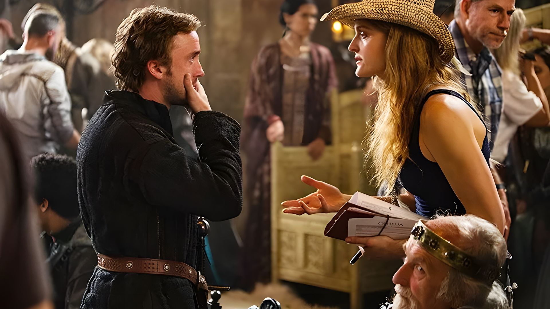 Tom Felton no Set de Ophelia