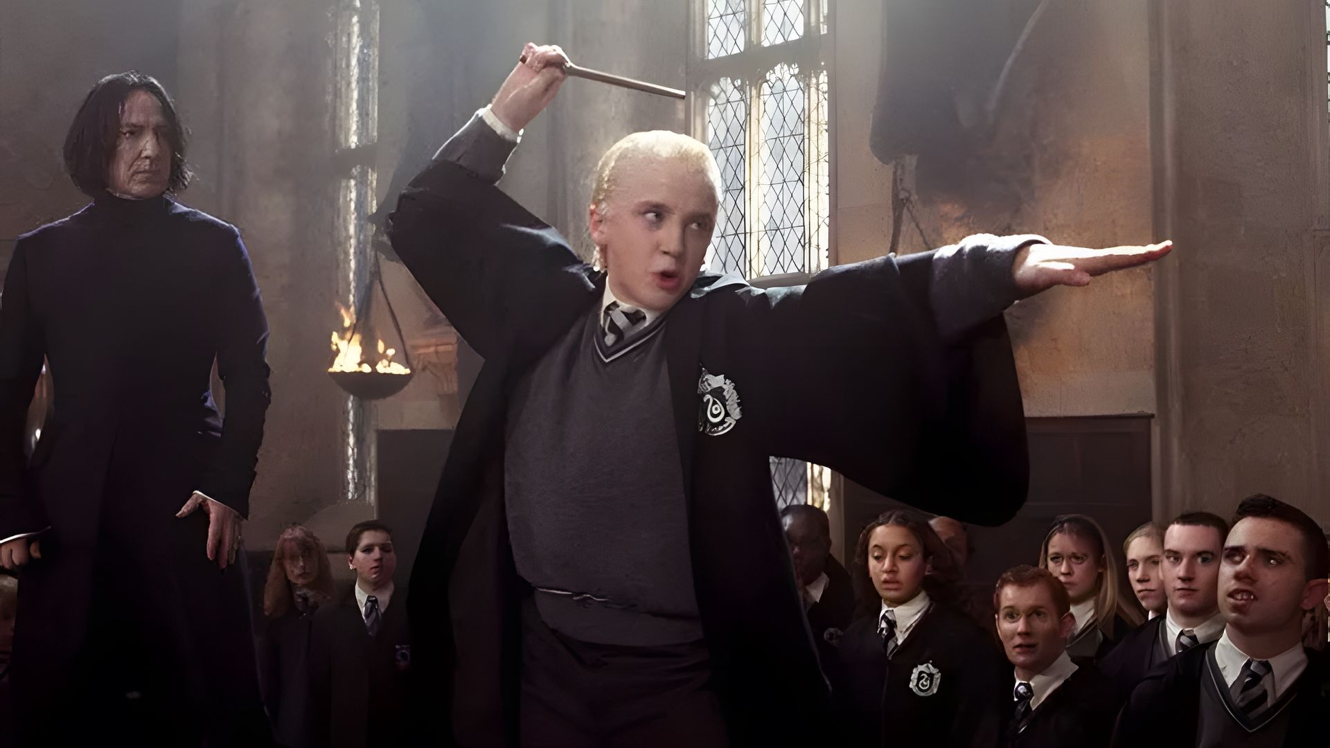 Tom Felton em Harry Potter and the Chamber of Secrets