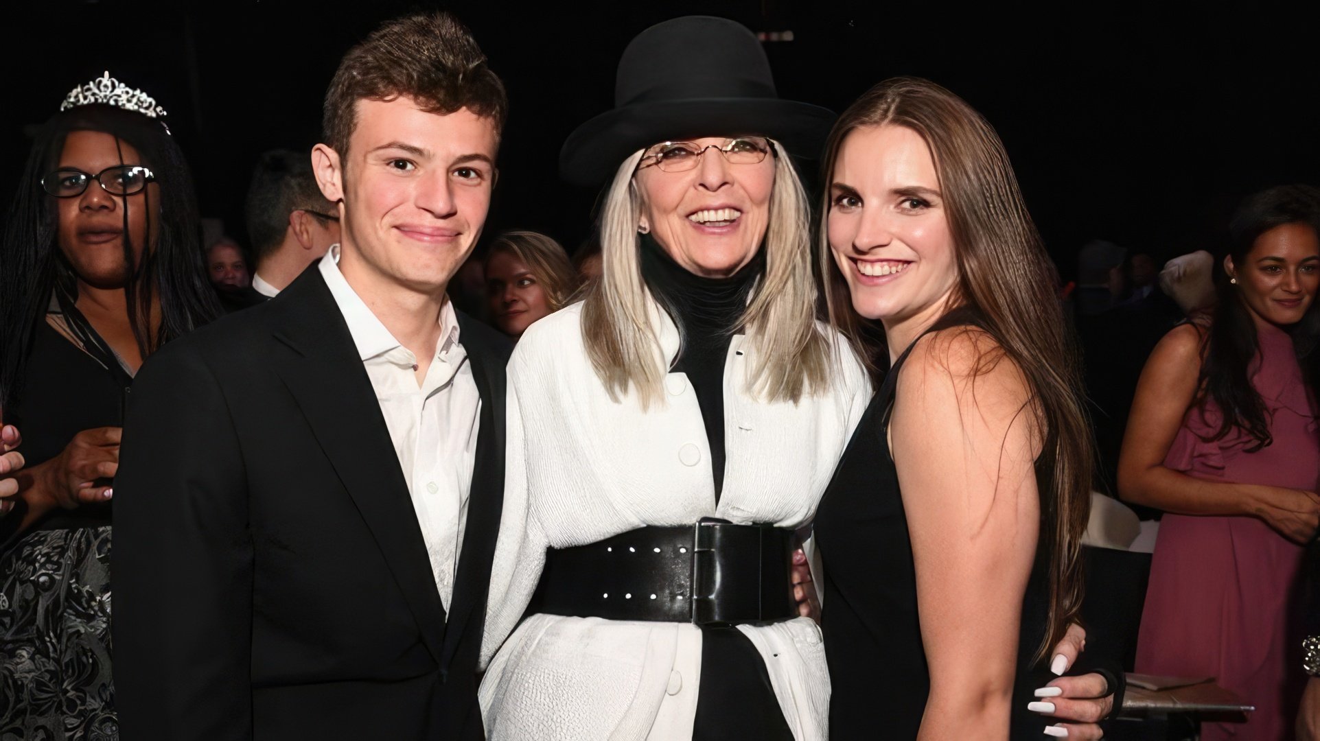 Diane Keaton com os filhos