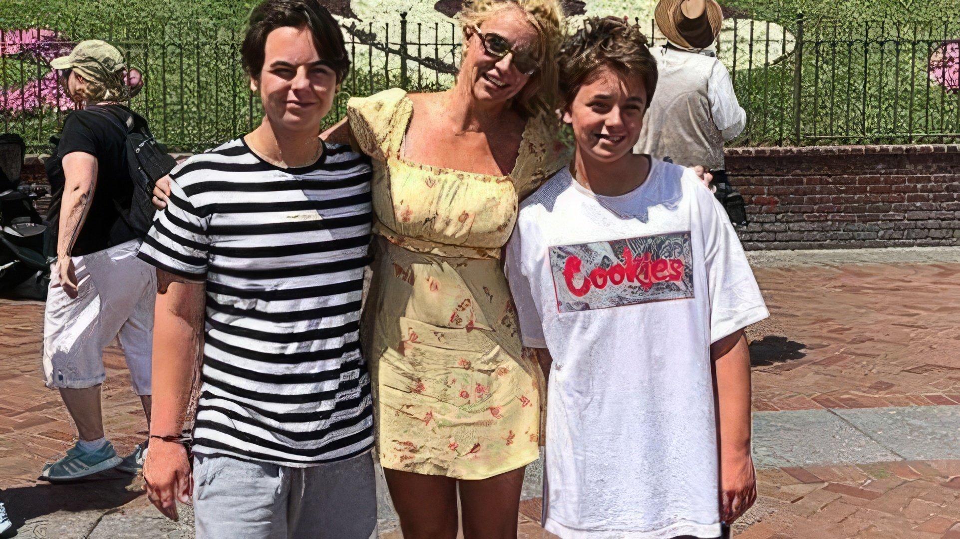 Britney Spears com os seus filhos