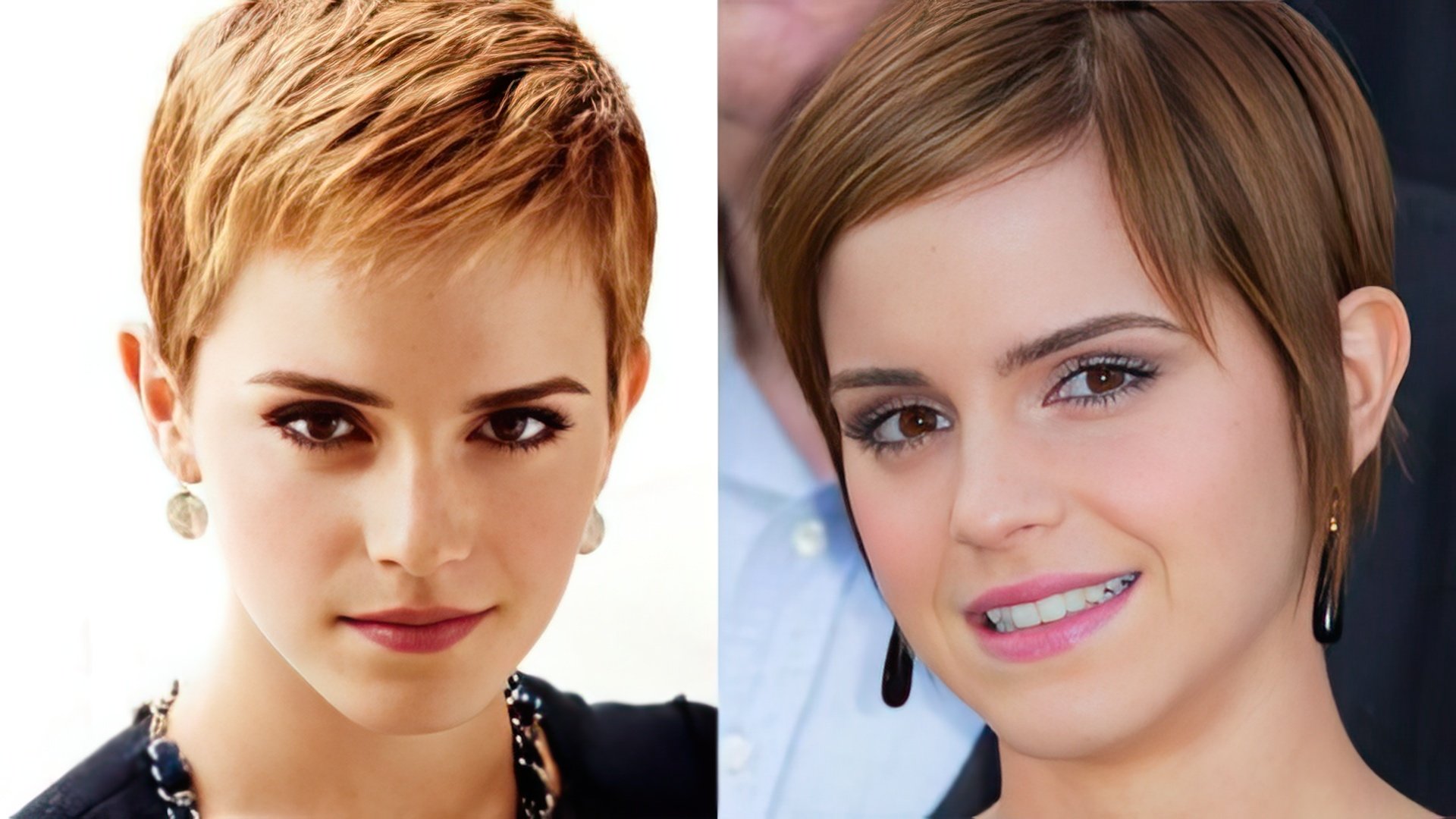 Emma Watson com um corte de cabelo curto