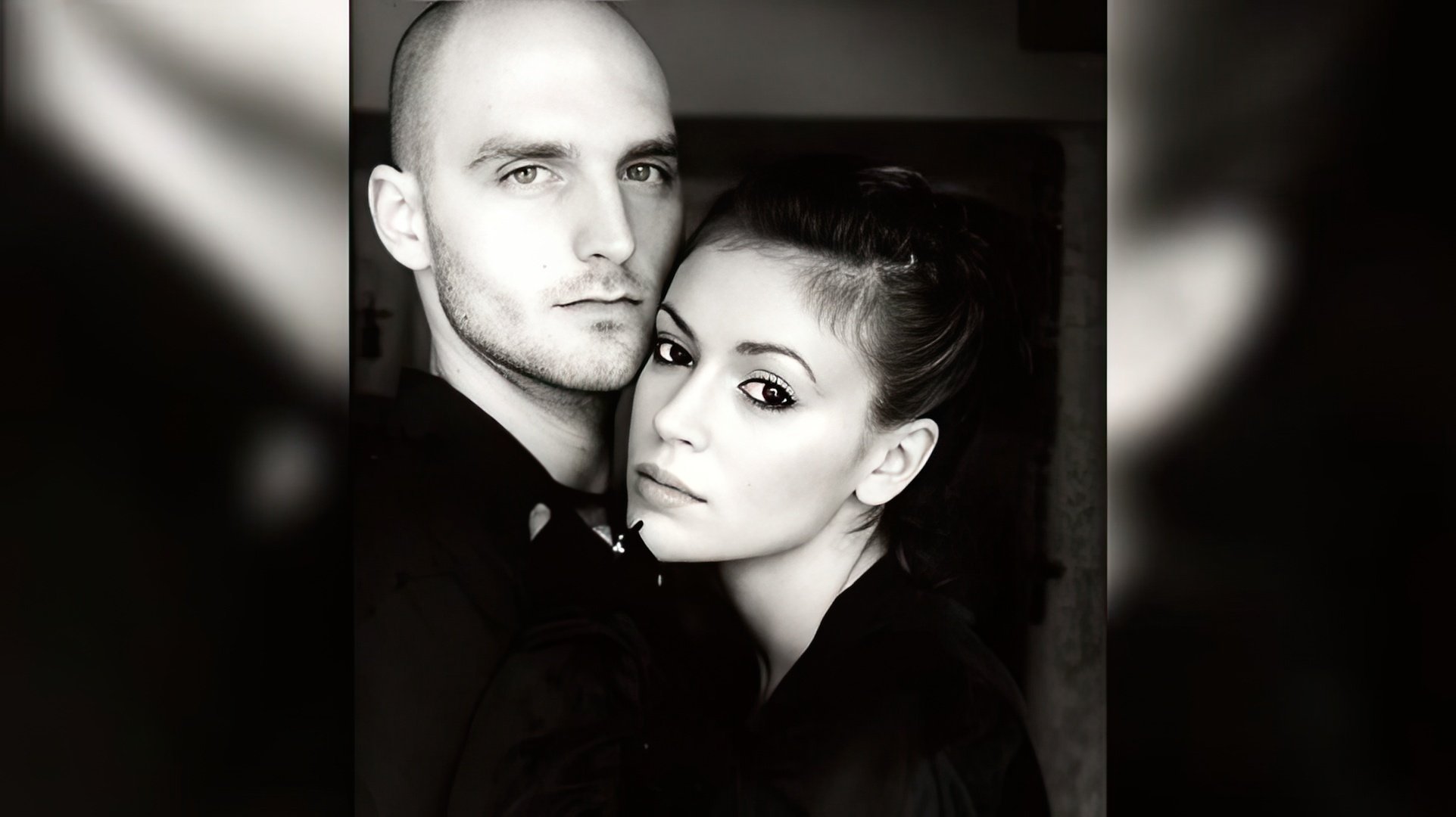 Alyssa Milano e o seu primeiro marido Cinjun Tate