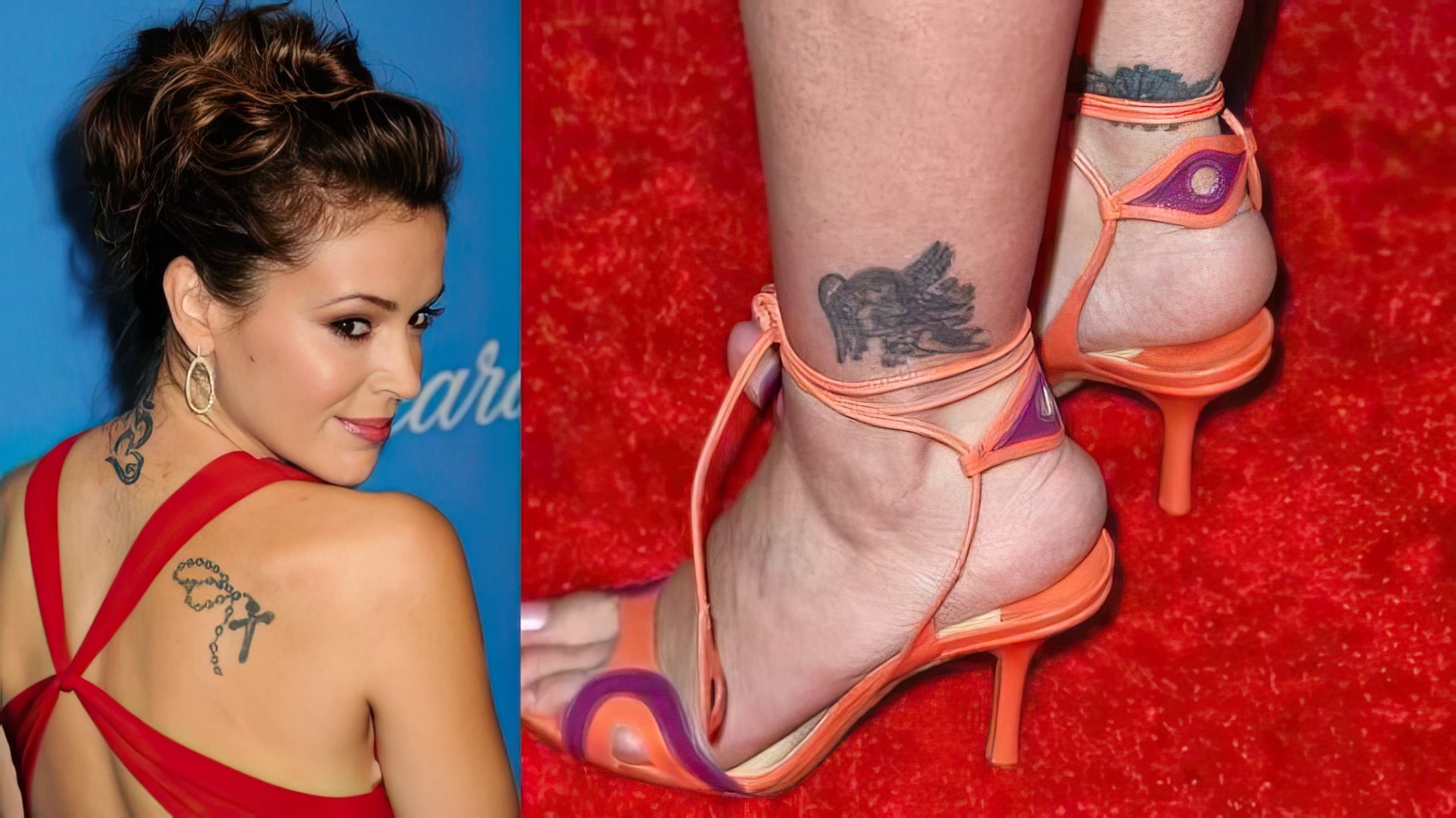 Parte das tatuagens de Alyssa Milano