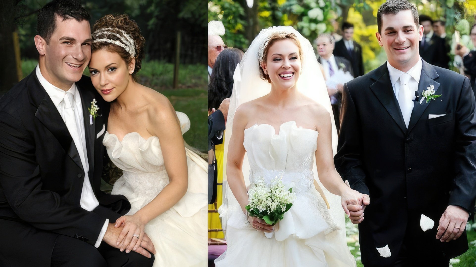 O casamento de Alyssa Milano e David Bugliari