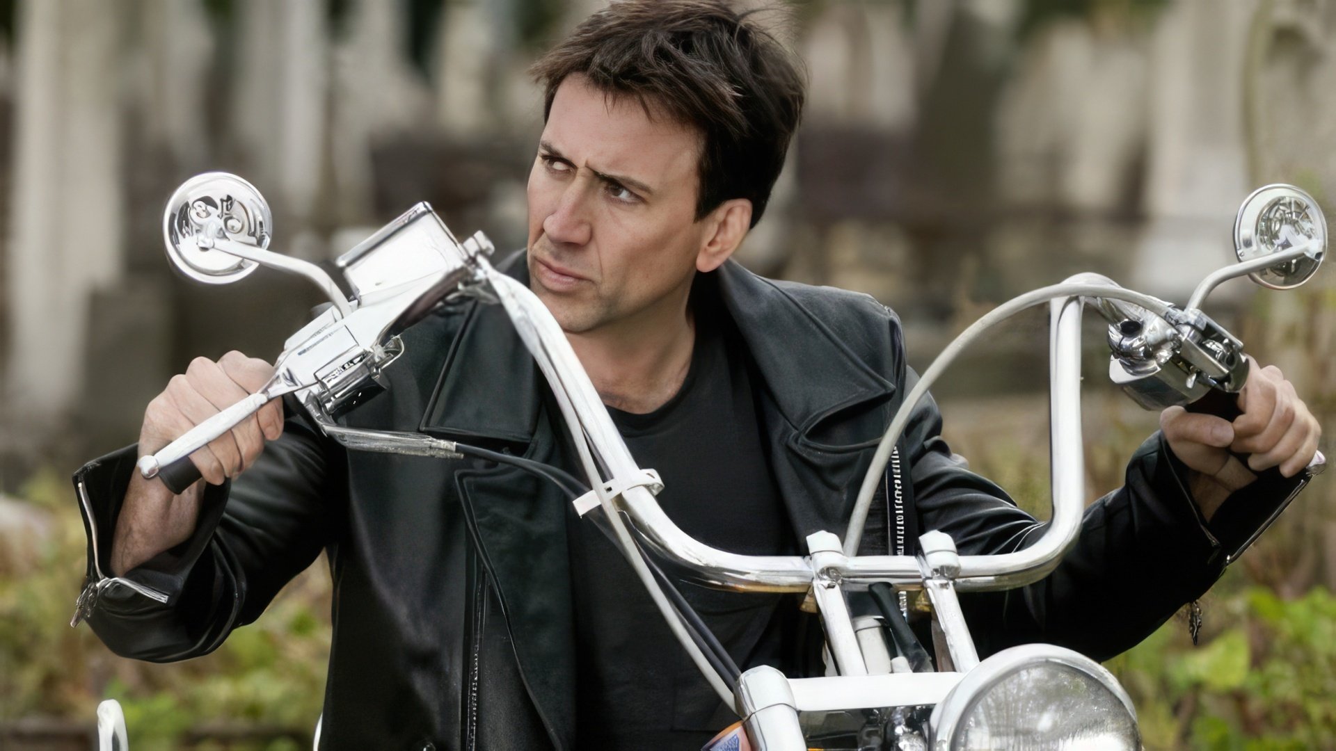 Uma cena do filme Ghost Rider