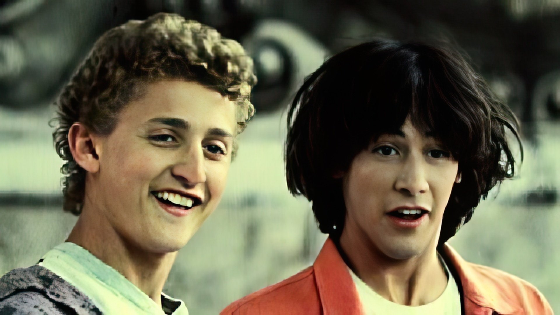 Keanu Reeves na comédia 'Bill & Ted's Excellent Adventure'