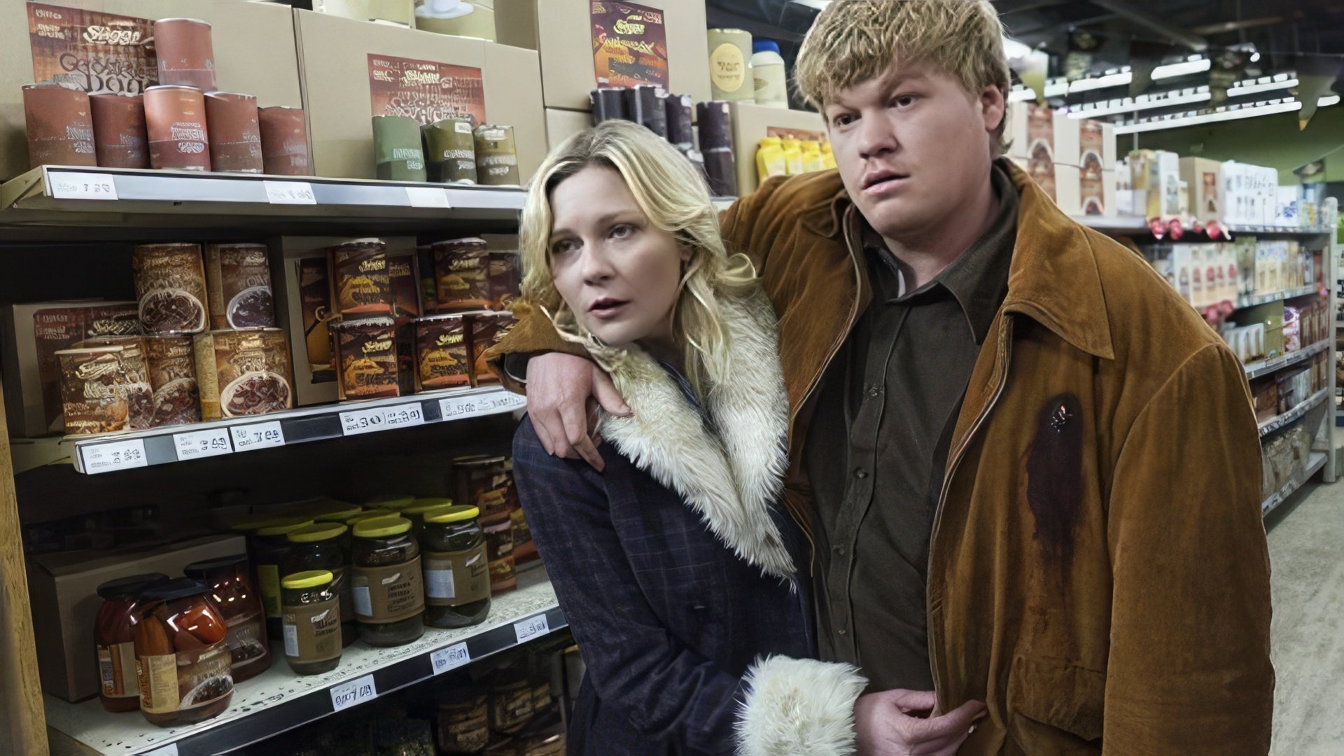 Kirsten Dunst e Jesse Plemons na série "Fargo"