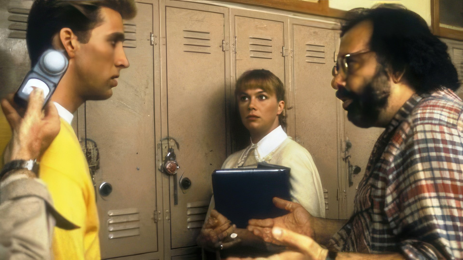 Nicolas Cage e Francis Ford Coppola no set de 'Peggy Sue'