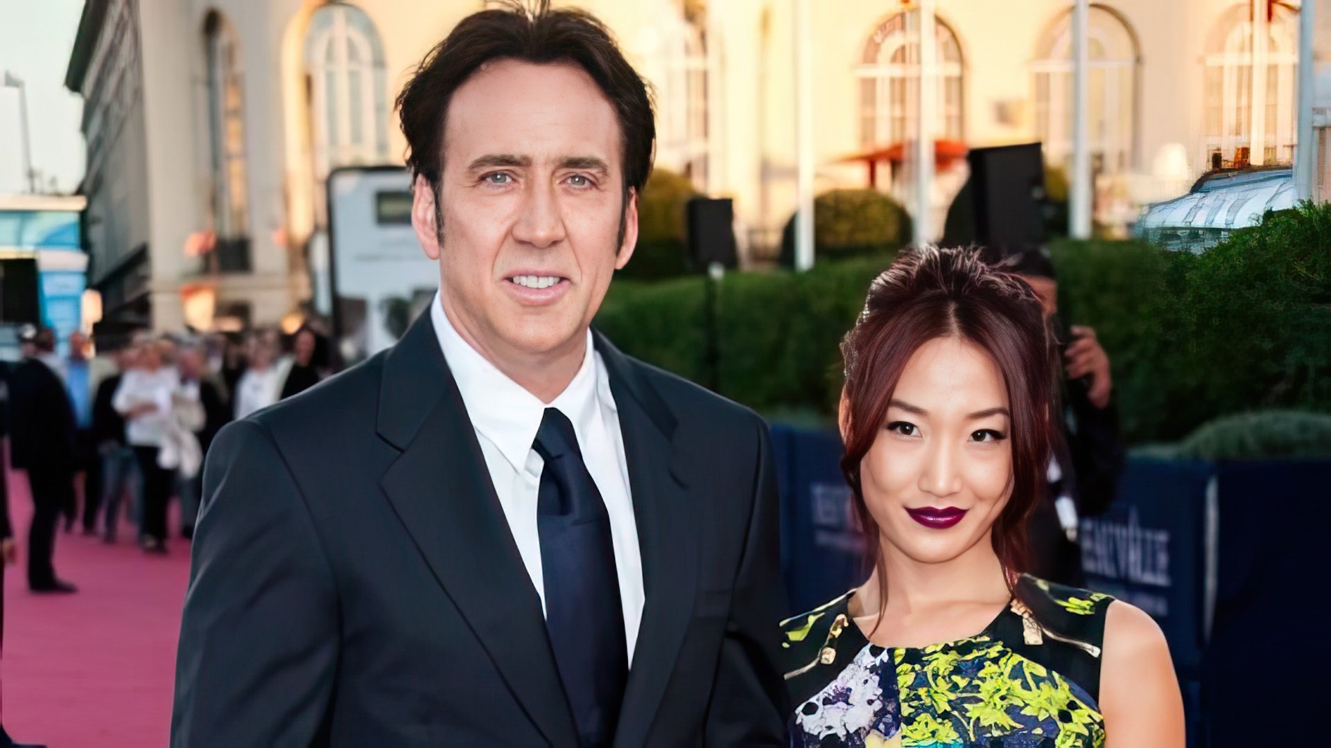 Nicolas Cage e a sua terceira esposa Alice Kim