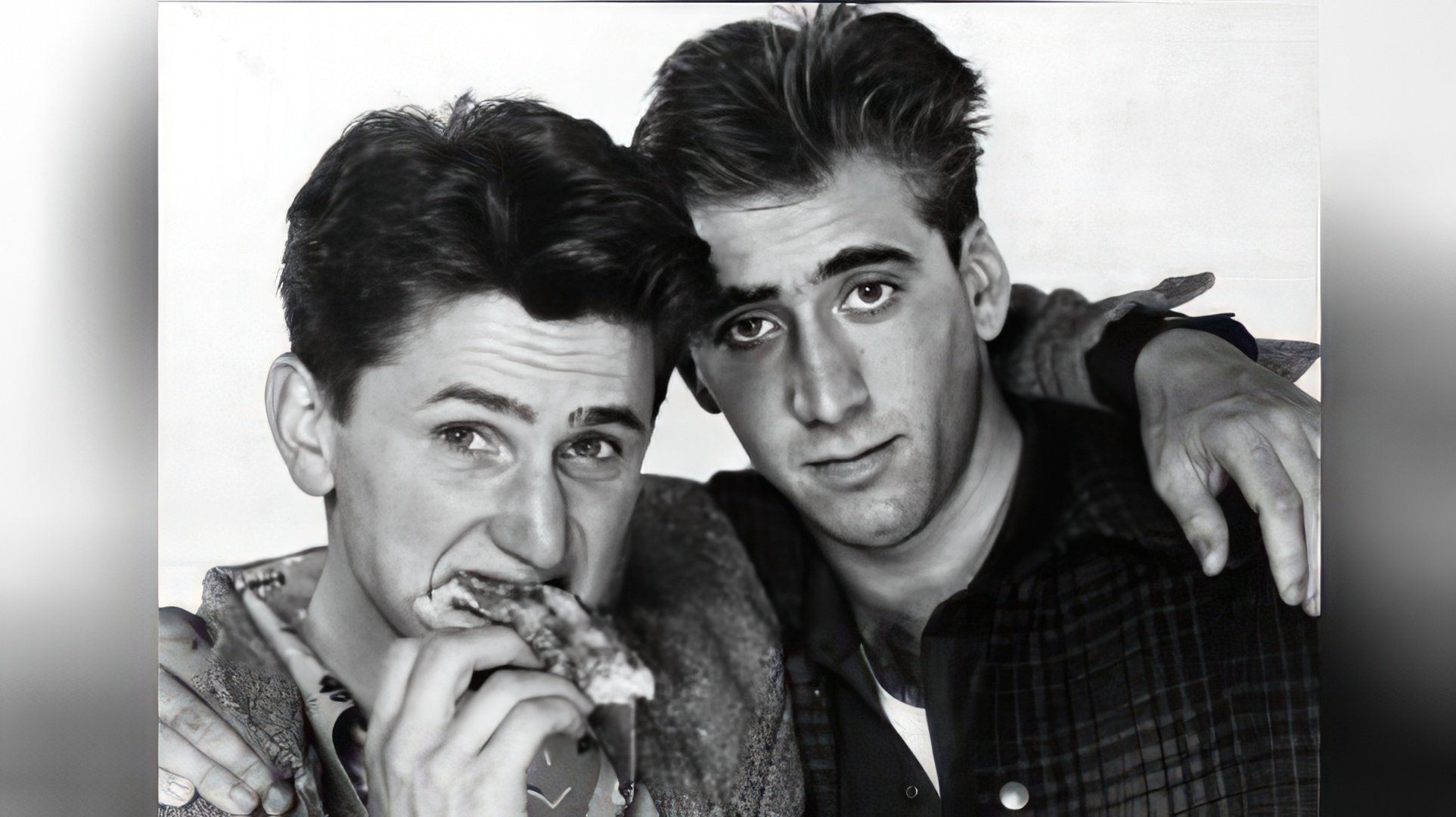Nicolas Cage com o jovem Sean Penn