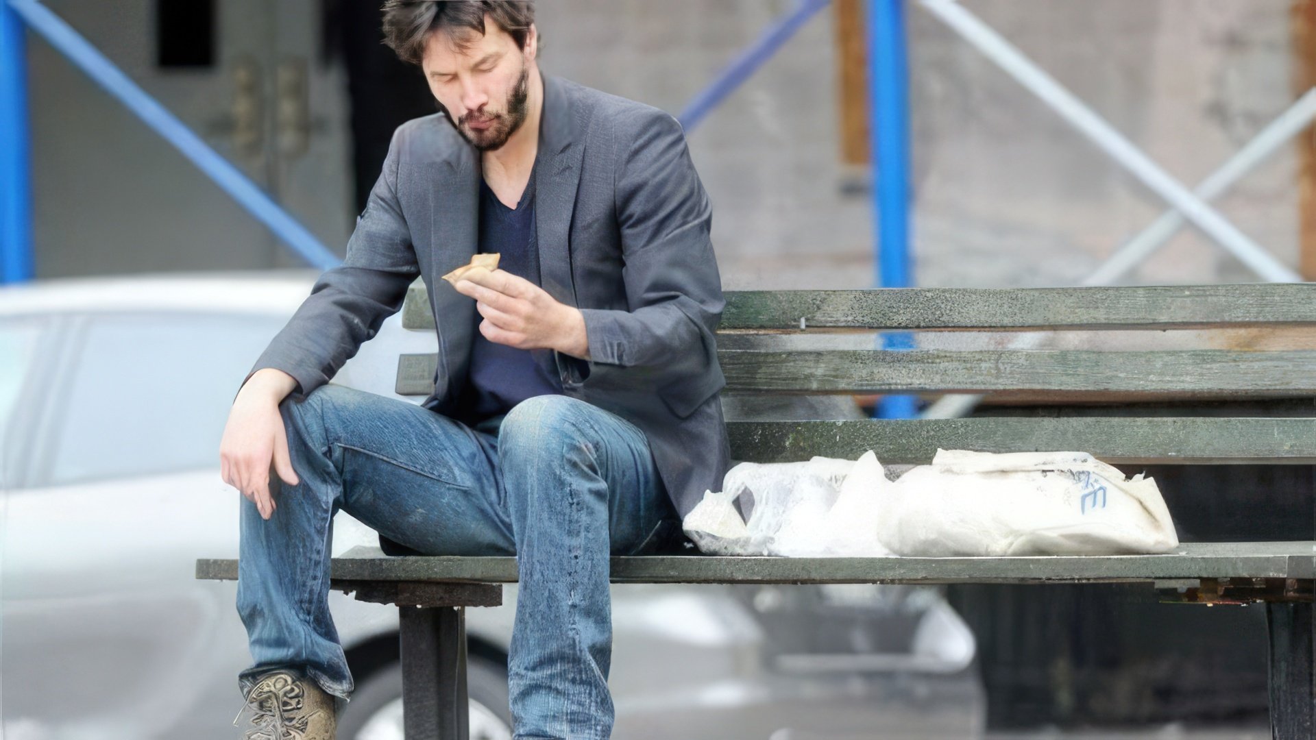 A foto que deu origem ao meme 'Sad Keanu'