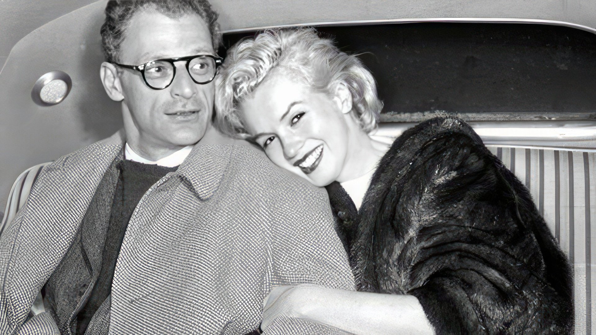 Marilyn Monroe e o terceiro marido Arthur Miller