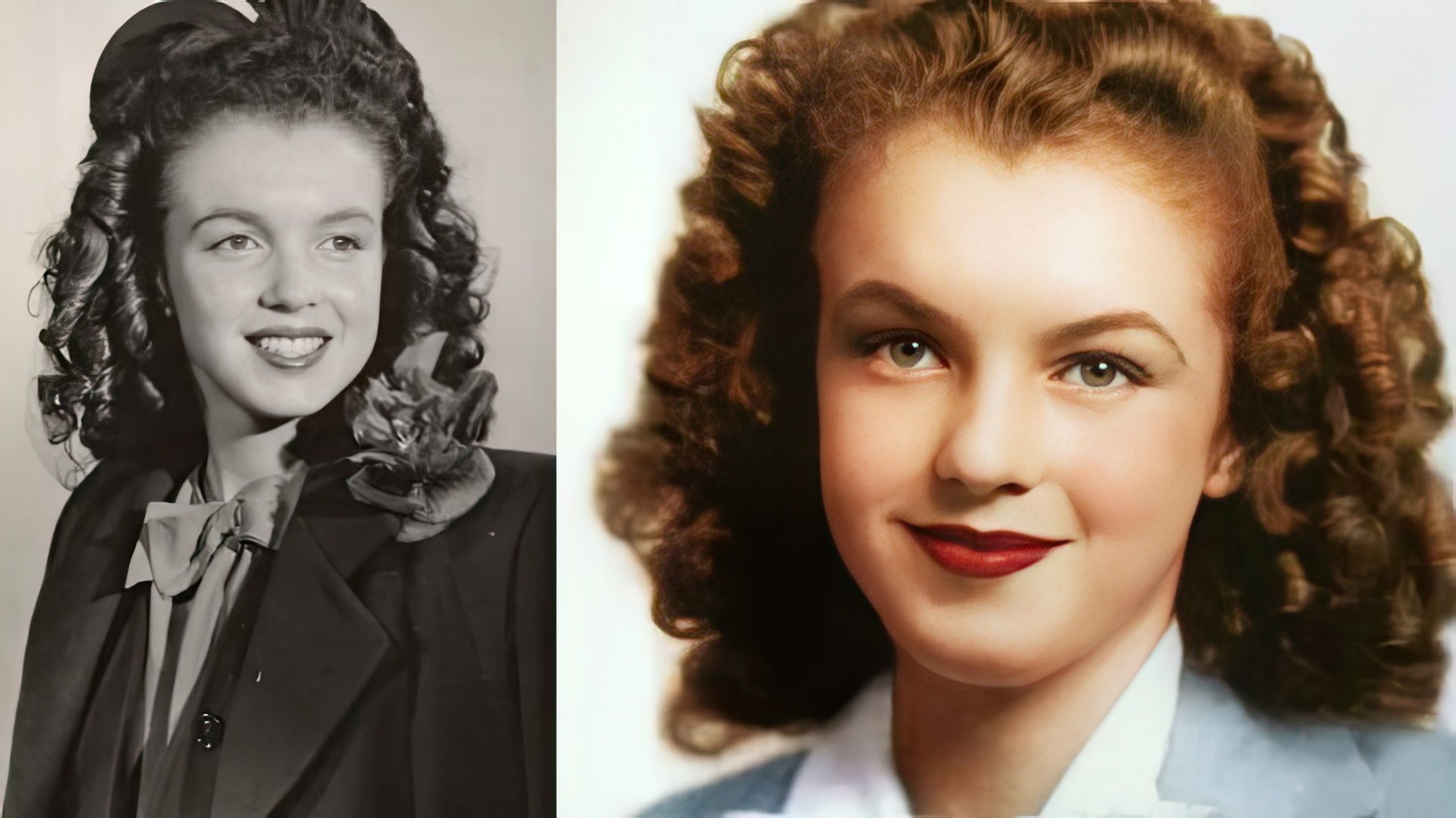 Marilyn Monroe na adolescência (cerca de 1940)