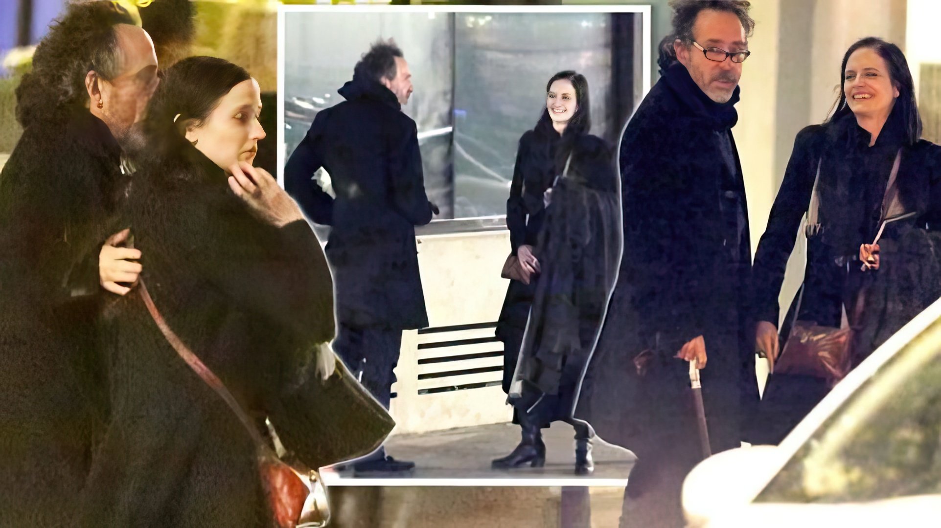 Eva Green e Tim Burton num encontro