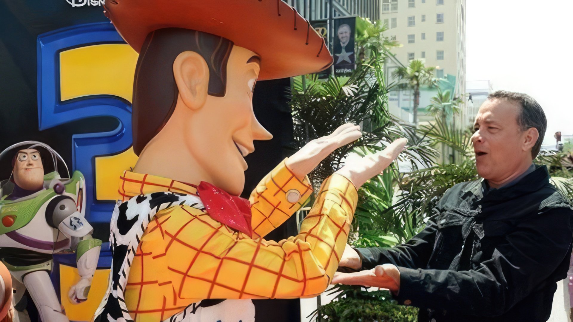 Em Toy Story 3, Tom Hanks deu voz ao Xerife Woody