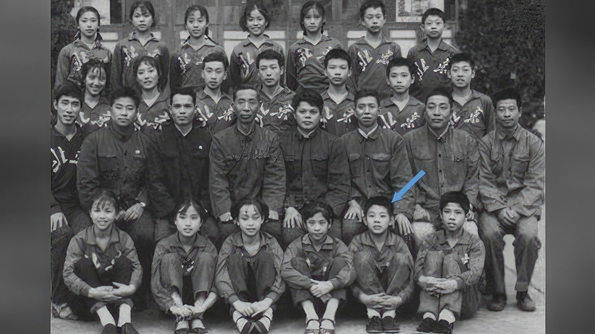 Jet Li na escola de wushu
