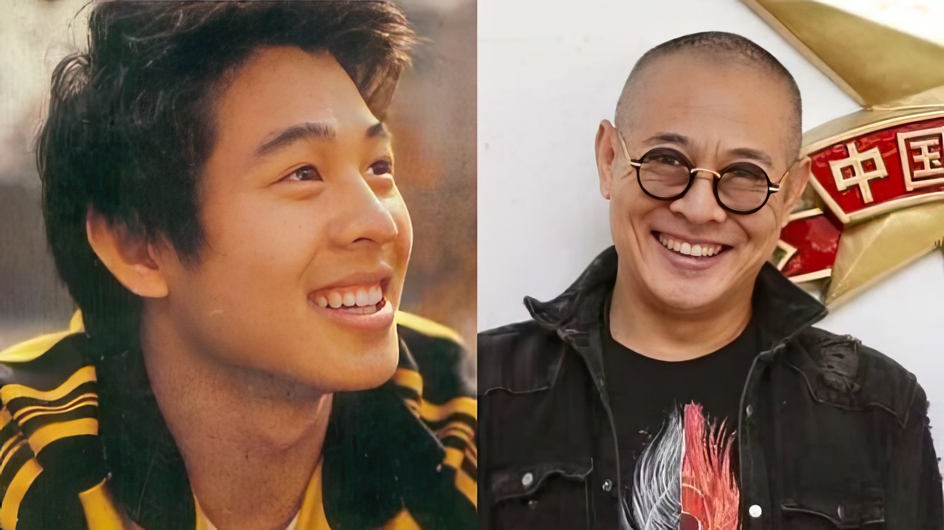 Jet Li na juventude e agora
