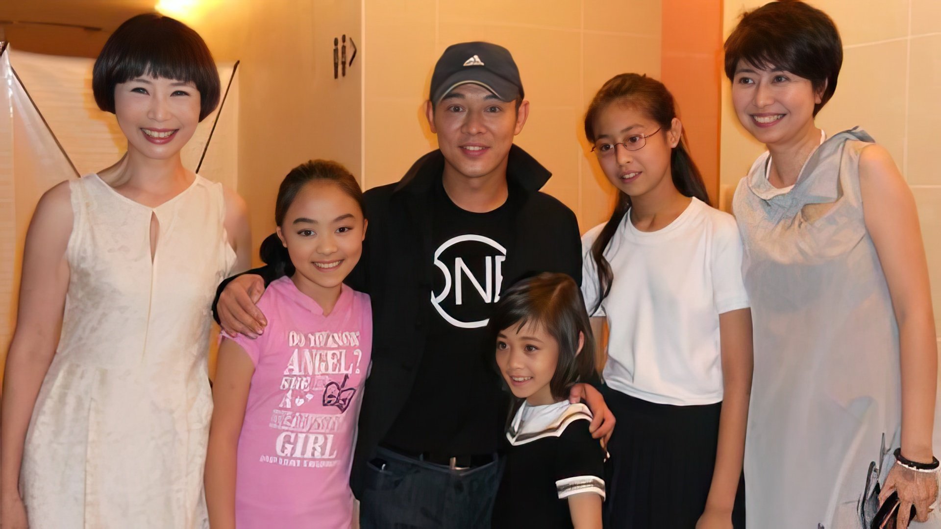 Jet Li com a sua família