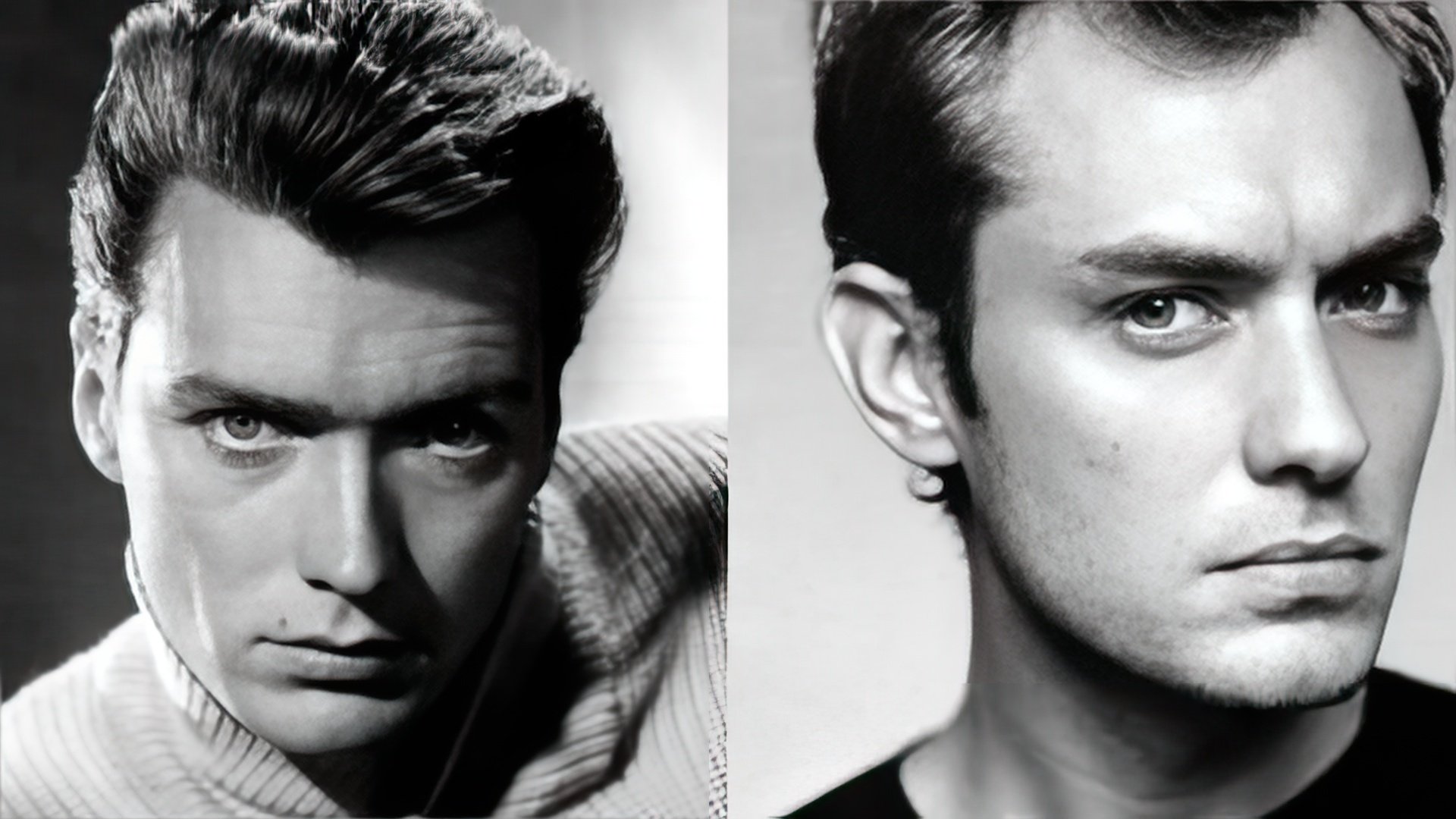 Jude Law parece um jovem Clint Eastwood (à esquerda)