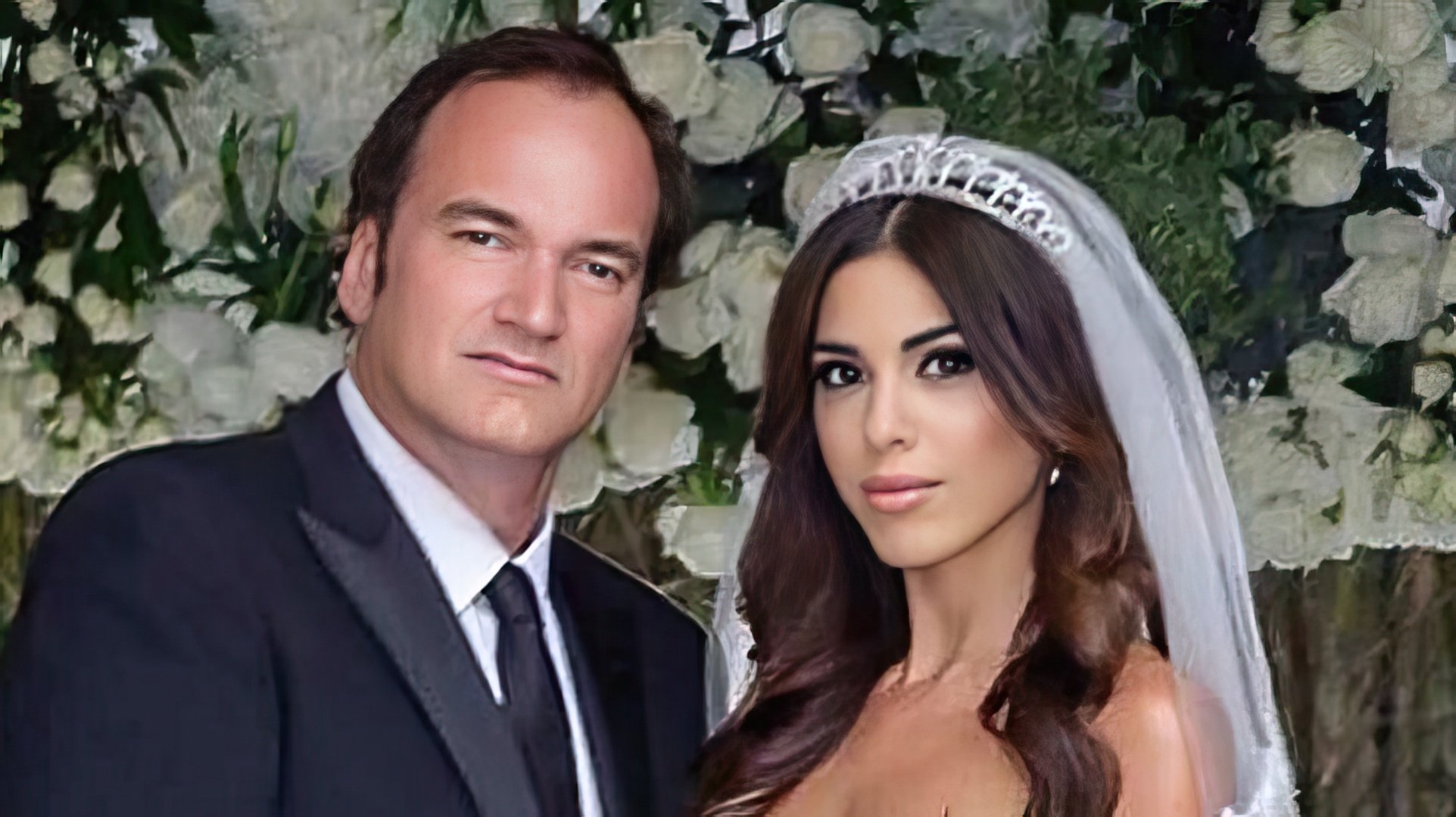 Quentin Tarantino e a sua esposa Daniella Pick