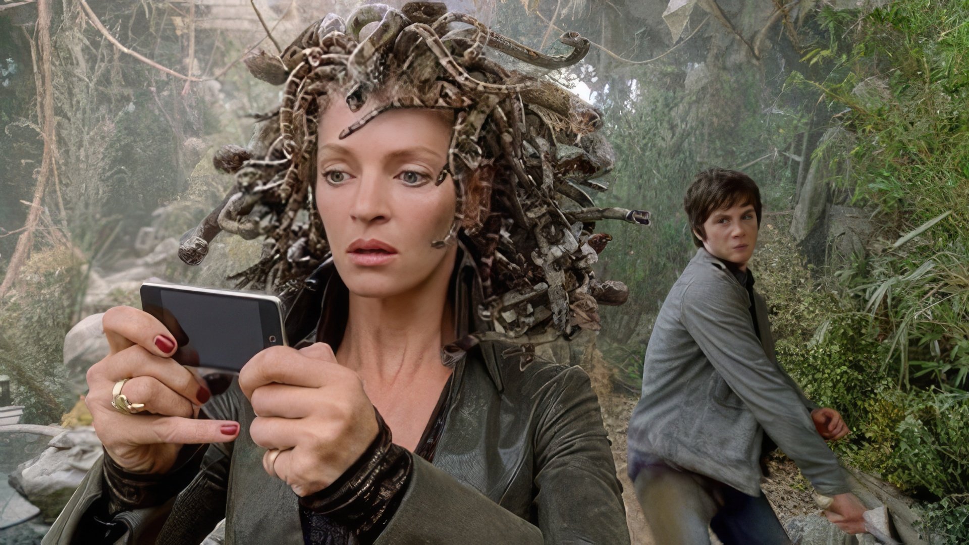 Uma Thurman no blockbuster juvenil Percy Jackson: The Lightning Thief