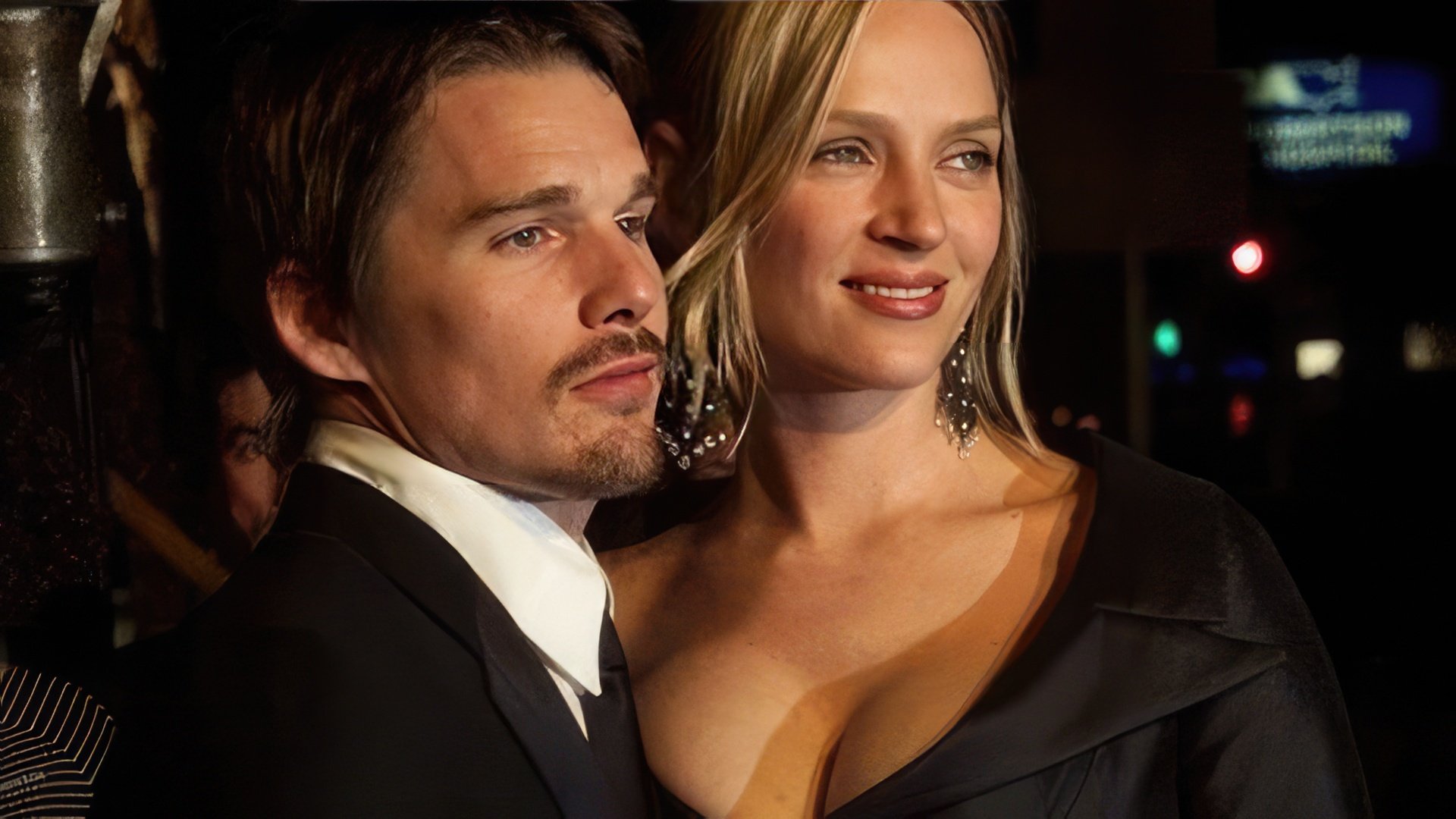Uma Thurman com Ethan Hawke