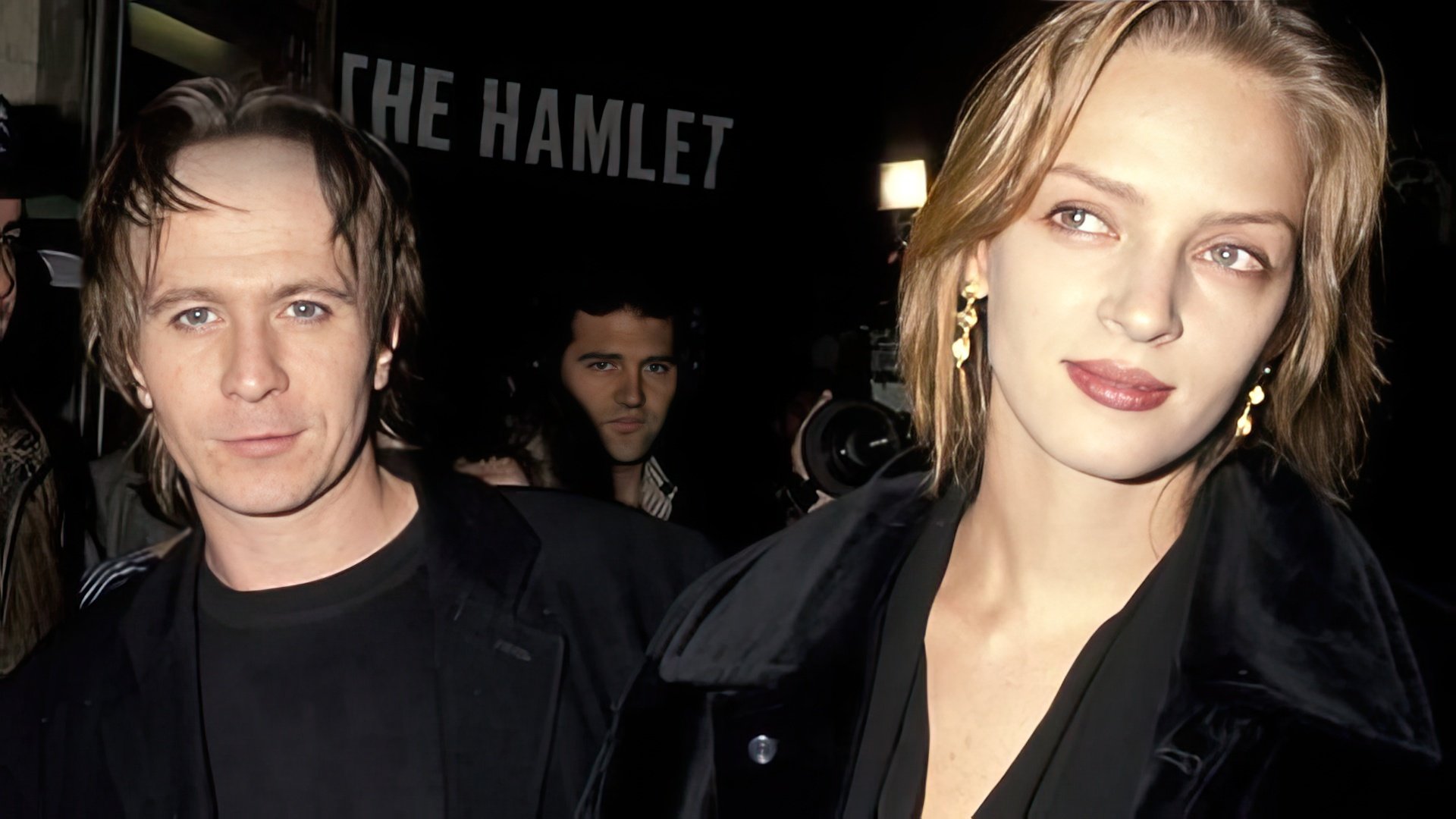 Uma Thurman com Gary Oldman