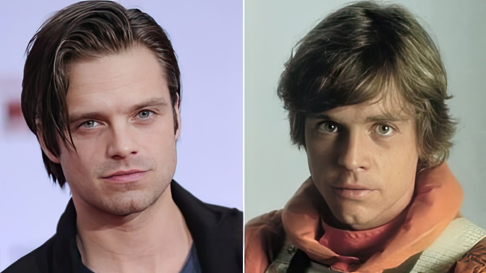 Sebastian Stan e Mark Hamill na juventude – muitos veem semelhanças