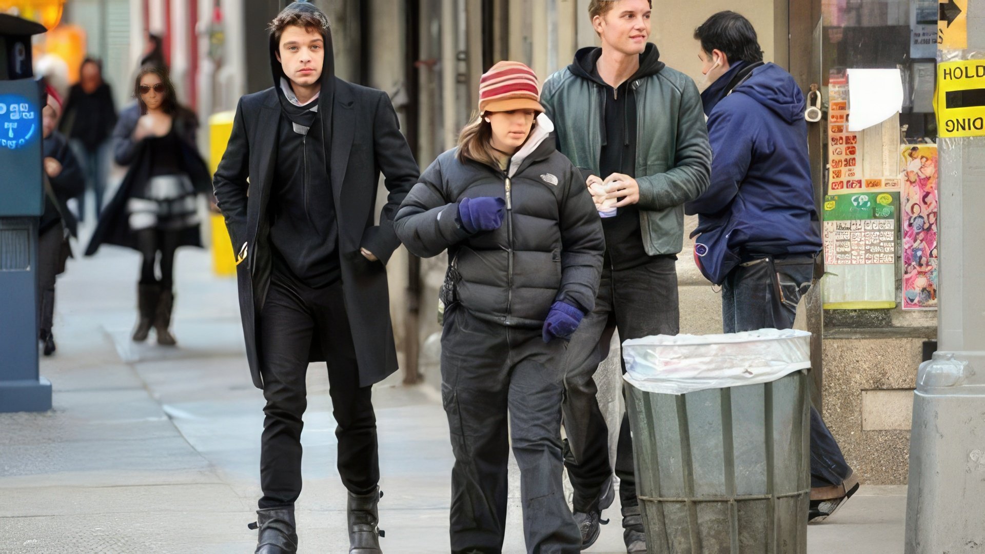 Sebastian Stan no set de Black Swan
