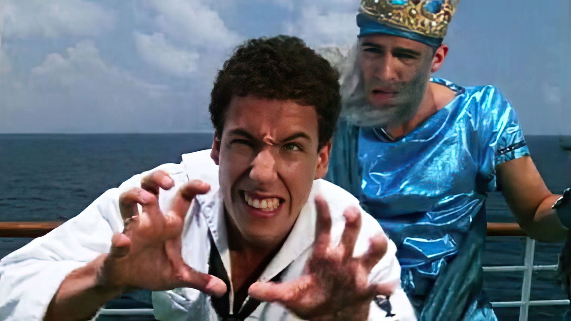 Uma cena do filme "Going Overboard"