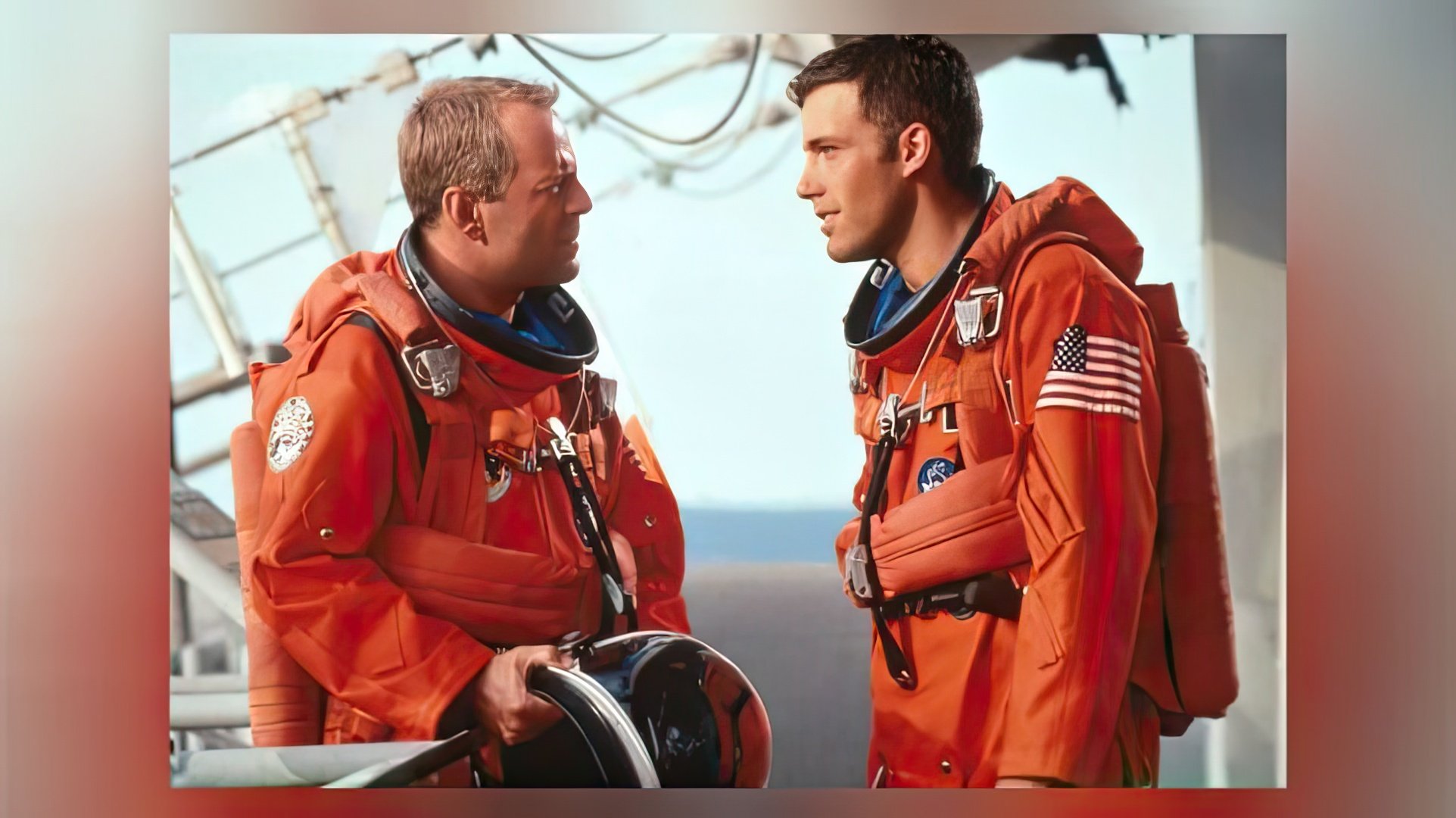 Ben Affleck e Bruce Willis em "Armageddon"