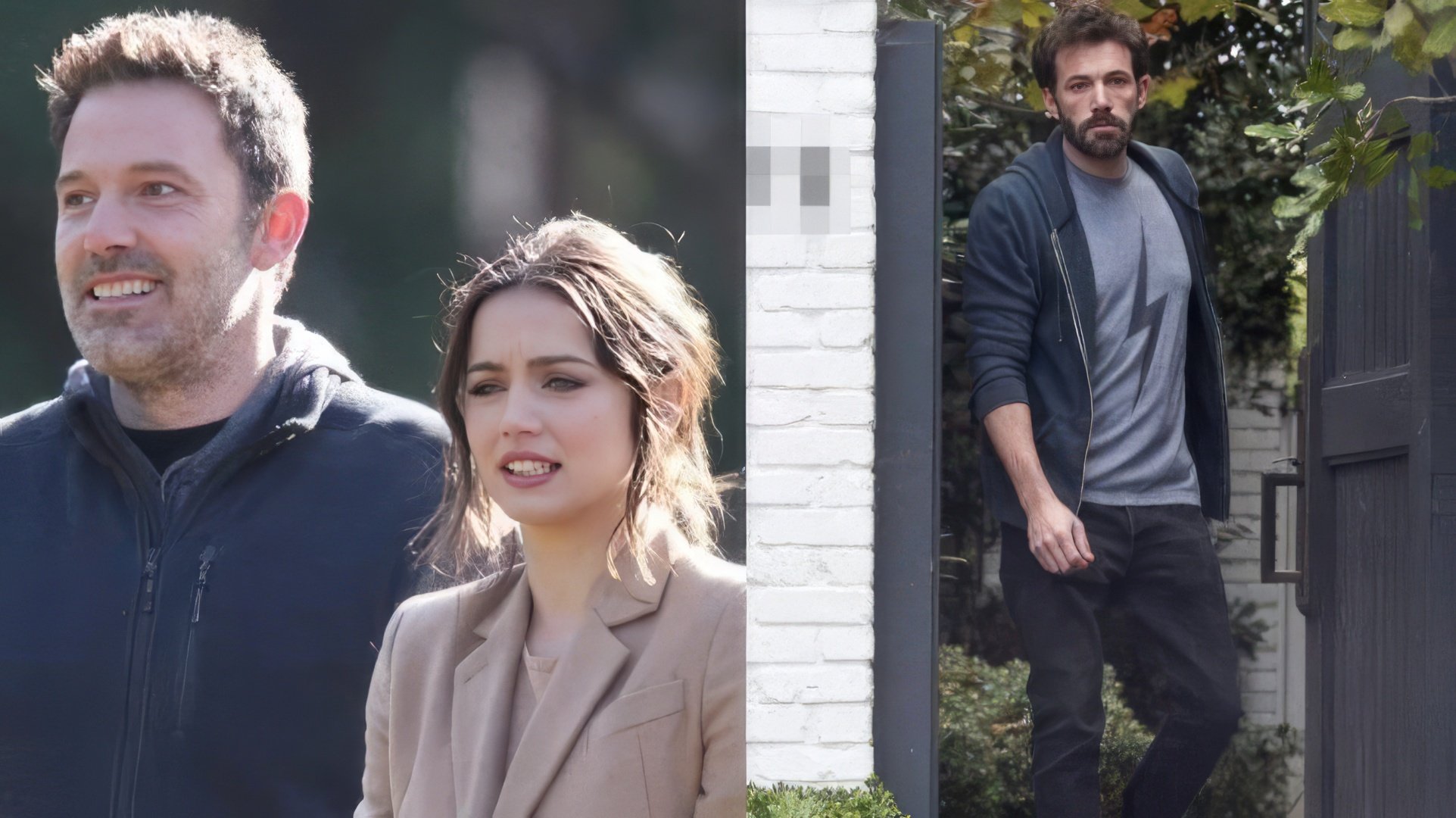 Ben Affleck antes e depois de terminar com Ana de Armas
