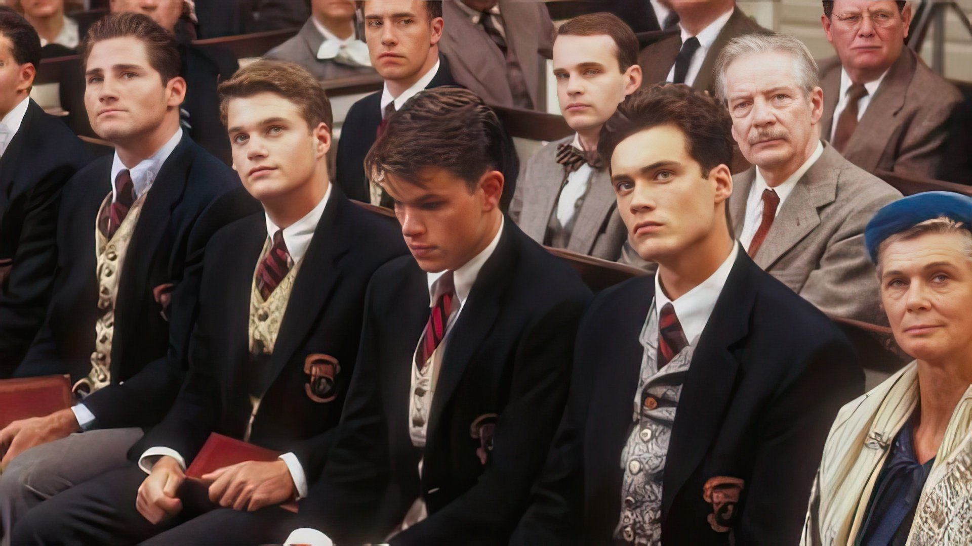 Futuras estrelas. Uma cena do filme "School Ties"