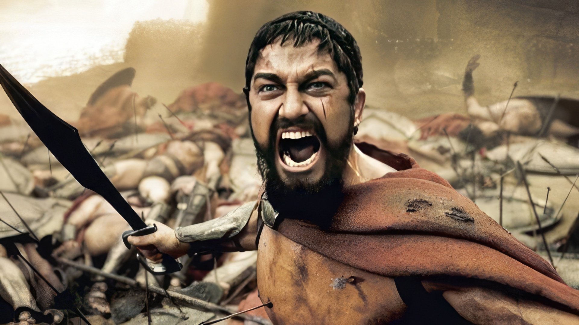 Gerard Butler em "300"