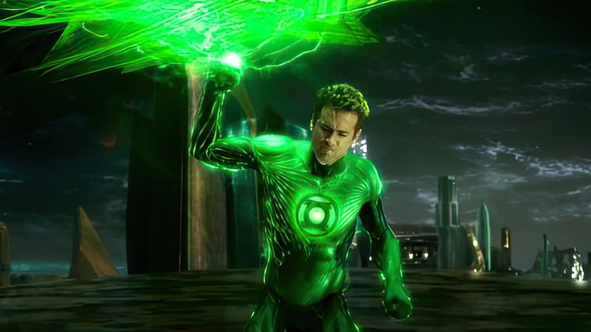 Green Lantern Reynolds mal conseguiu lidar com o papel de super-herói