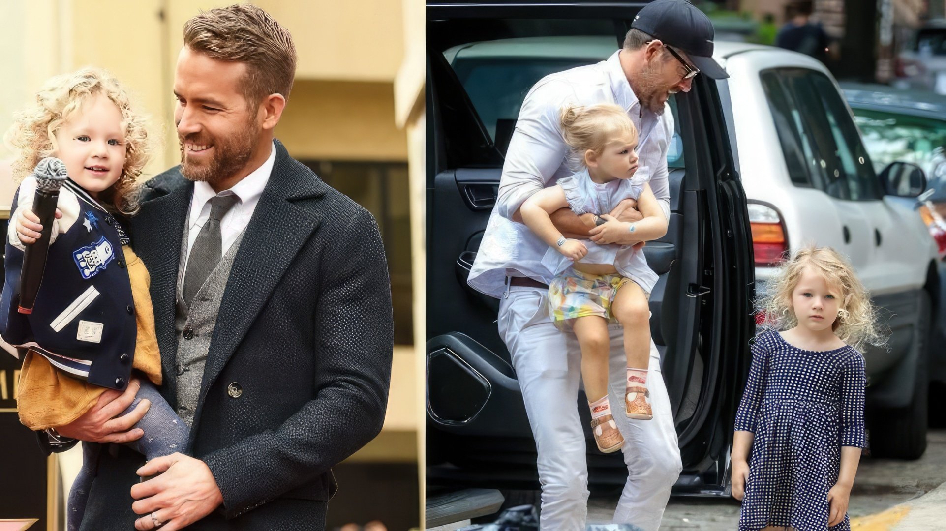 James e Inez, as filhas mais velhas de Ryan Reynolds