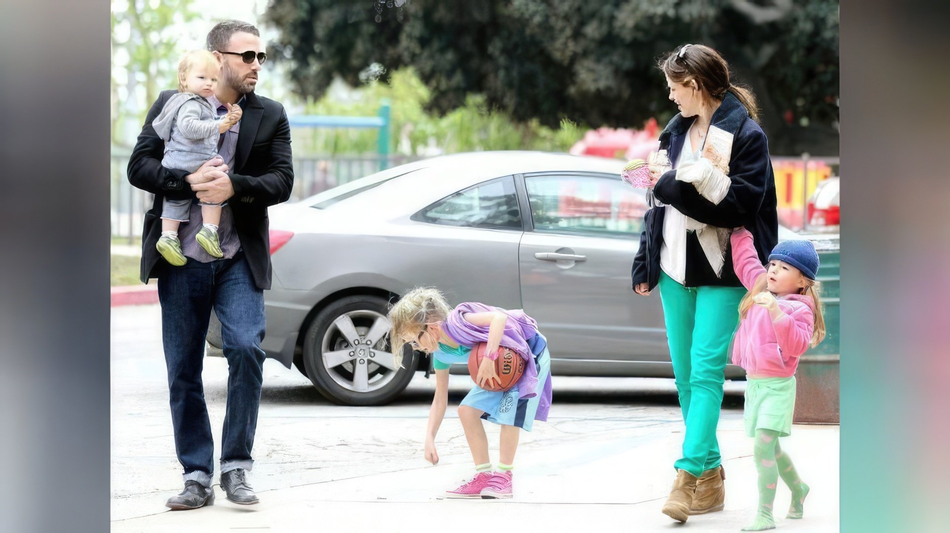 Os filhos de Ben Affleck e Jennifer Garner formam um trio encantador