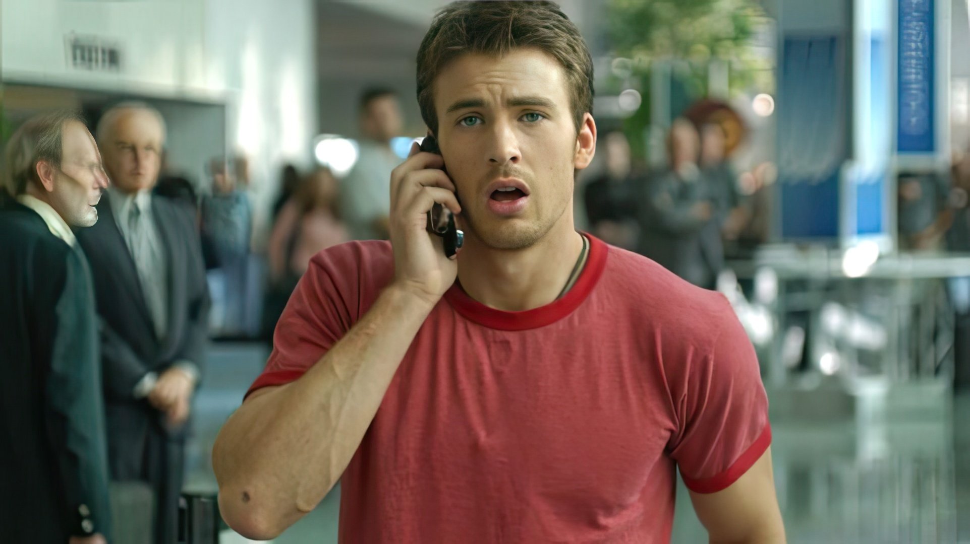 Chris Evans jovem em Cellular