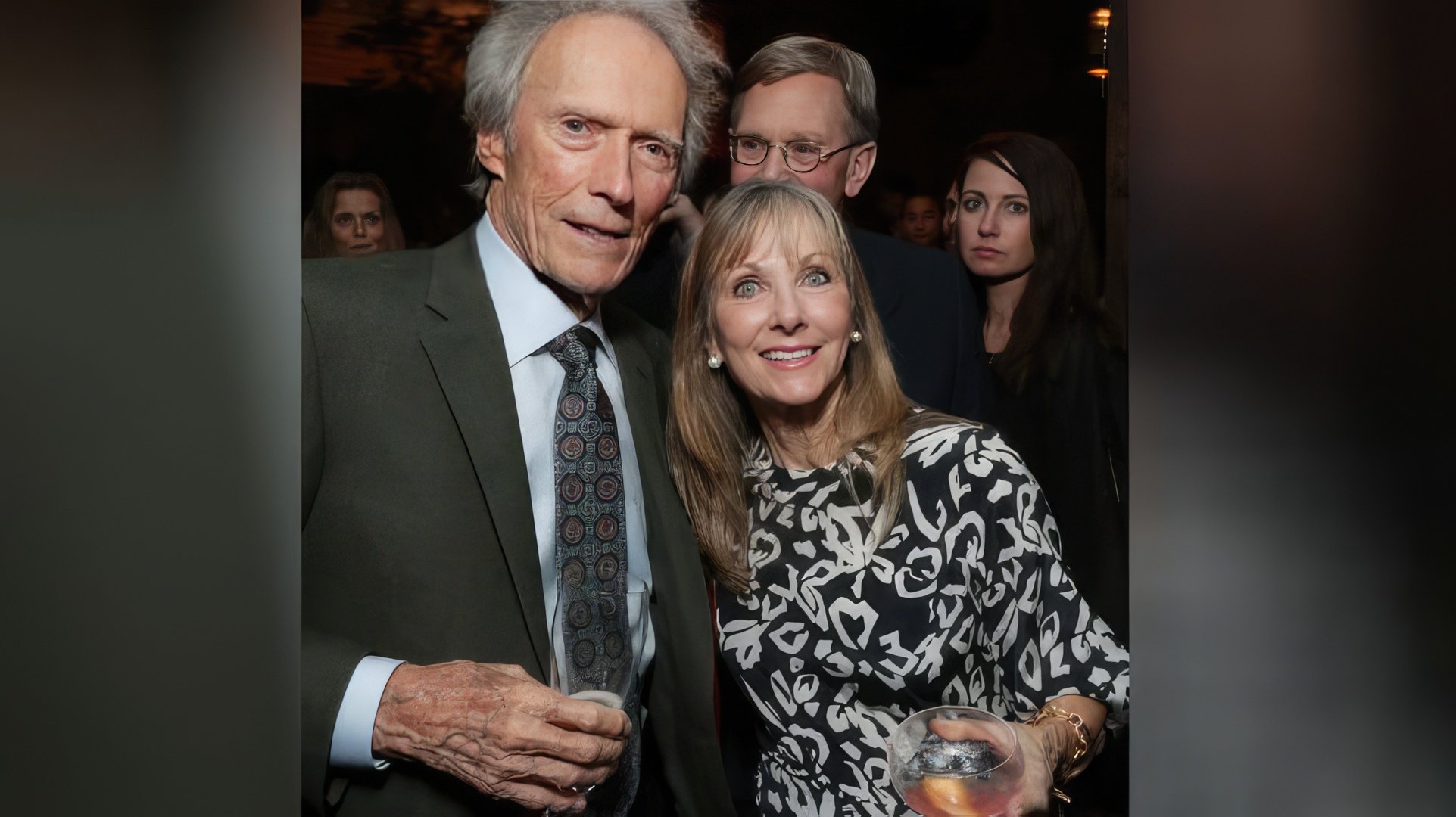Clint Eastwood e a sua filha mais velha Laurie
