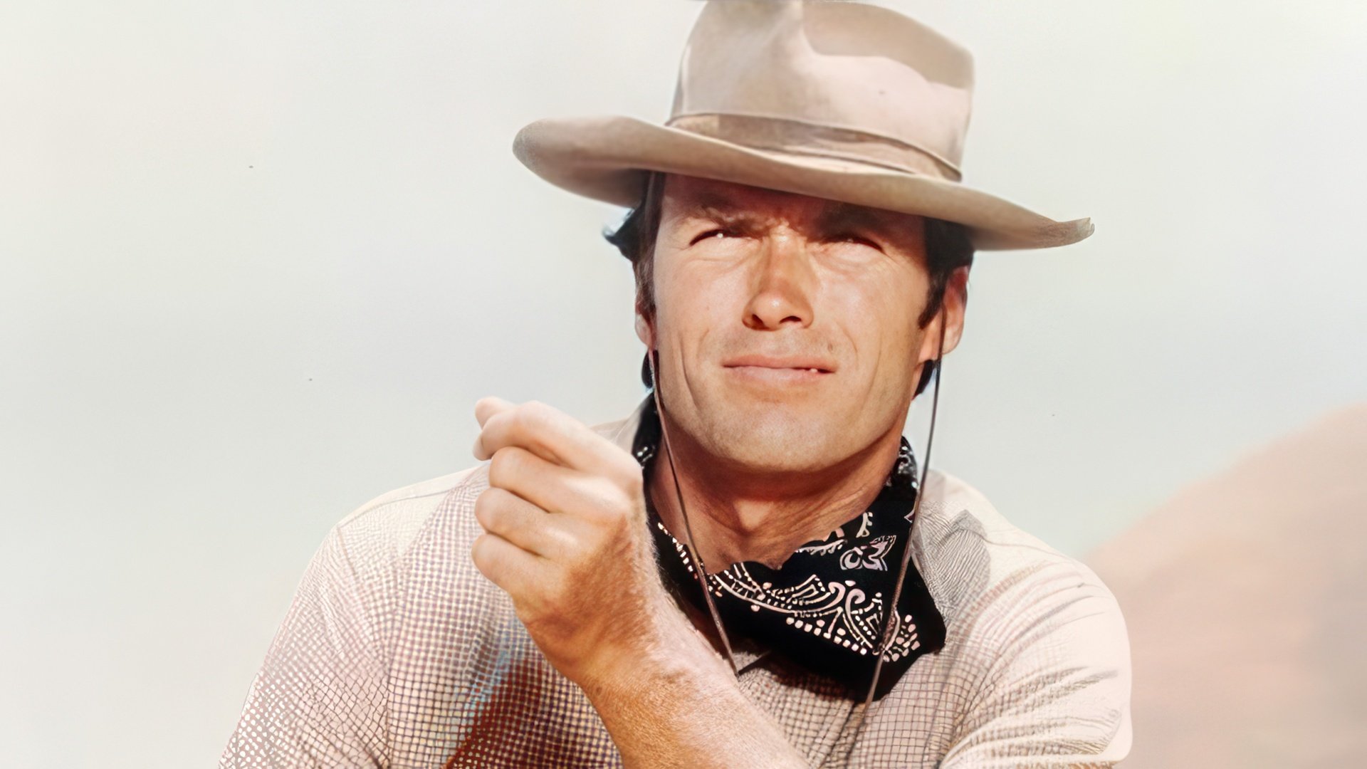 Clint Eastwood na série televisiva "Rawhide"