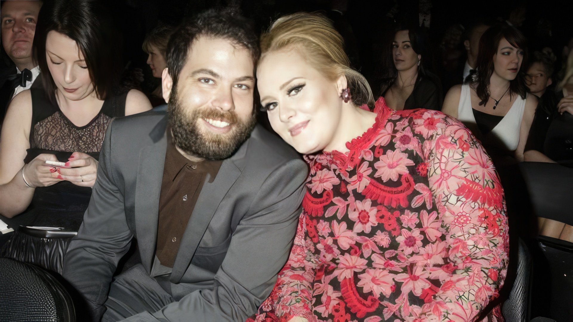 Adele e o seu primeiro marido Simon Konecki