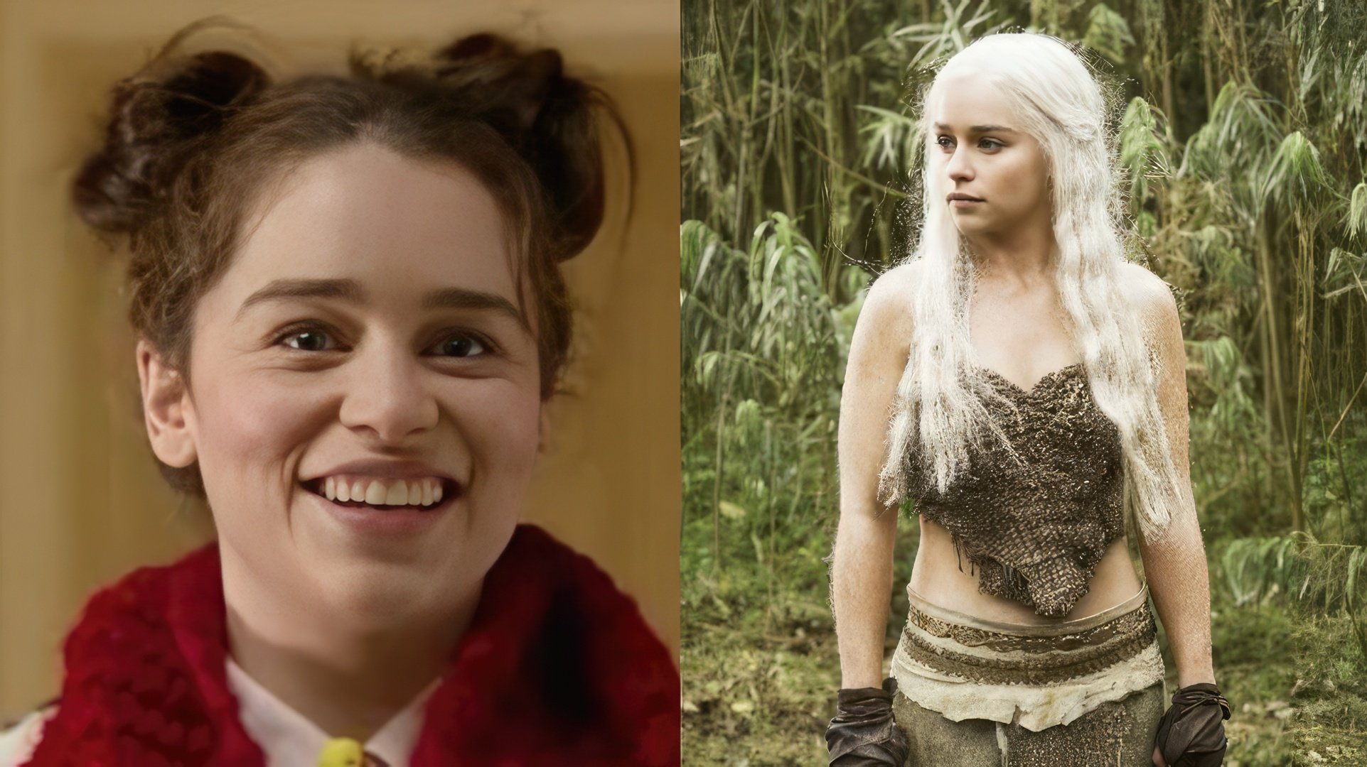 Emilia Clarke na juventude e na primeira temporada de "Game of Thrones"