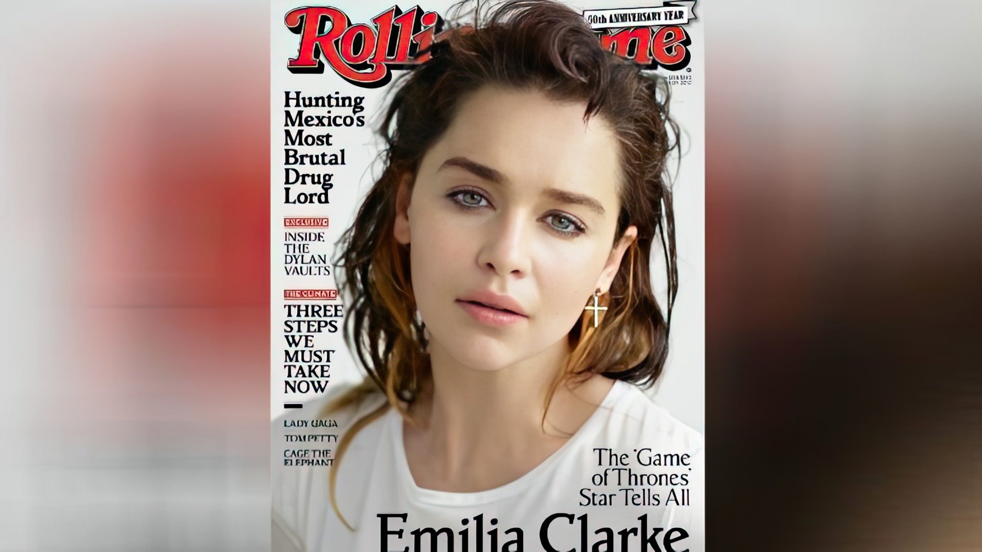 Emilia Clarke na capa da Rolling Stone