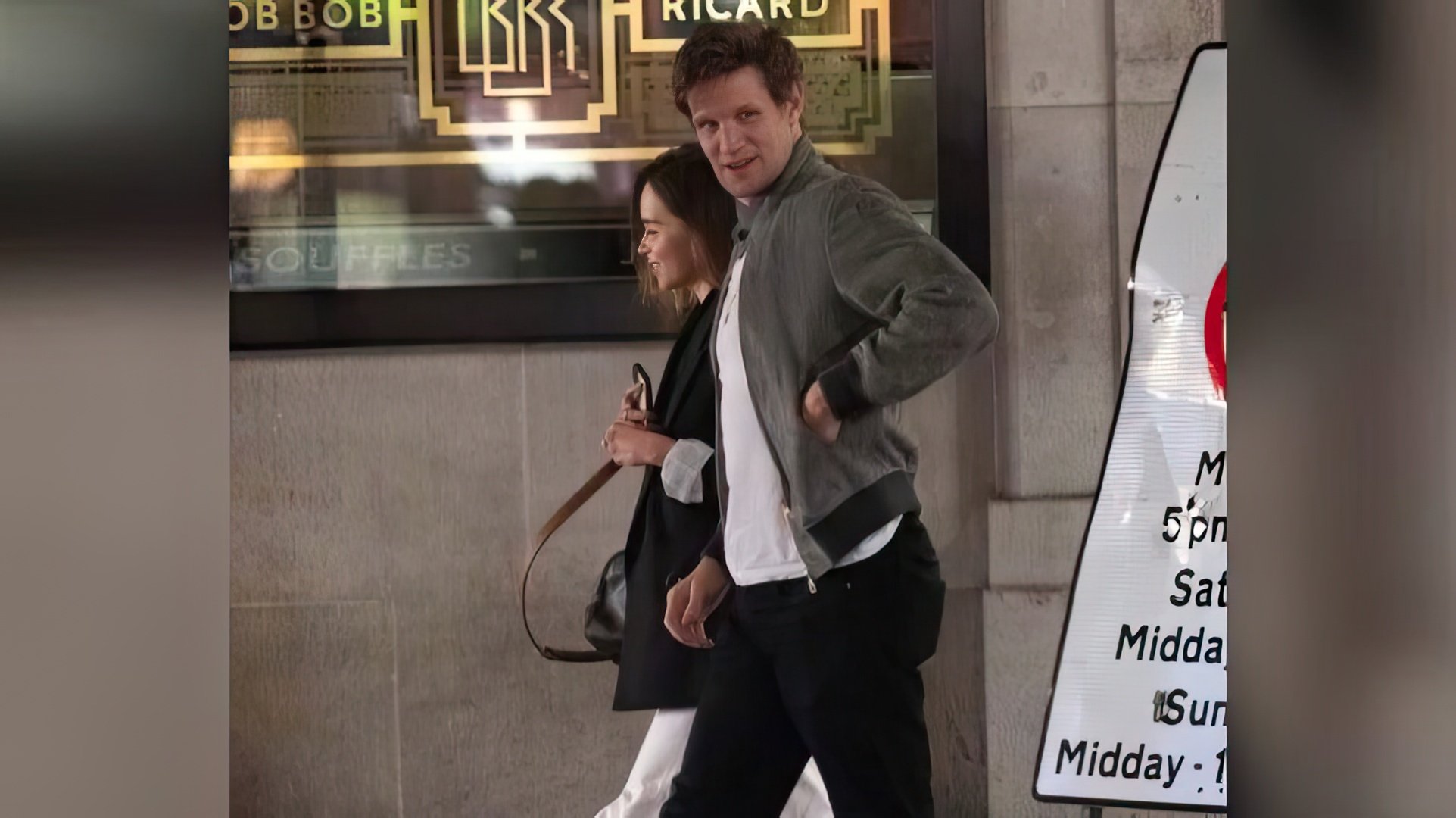 Matt Smith e Emilia Clarke num encontro