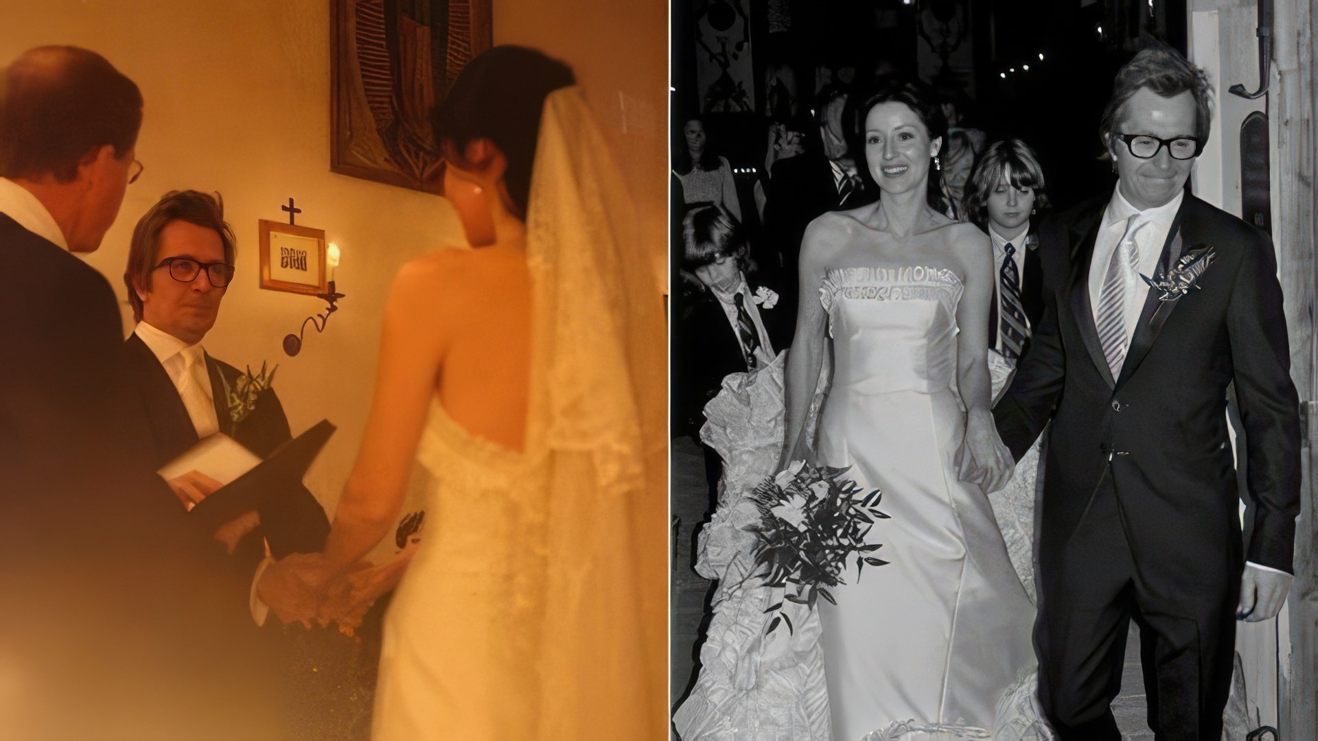 O casamento de Gary Oldman e Alexandra Edenborough