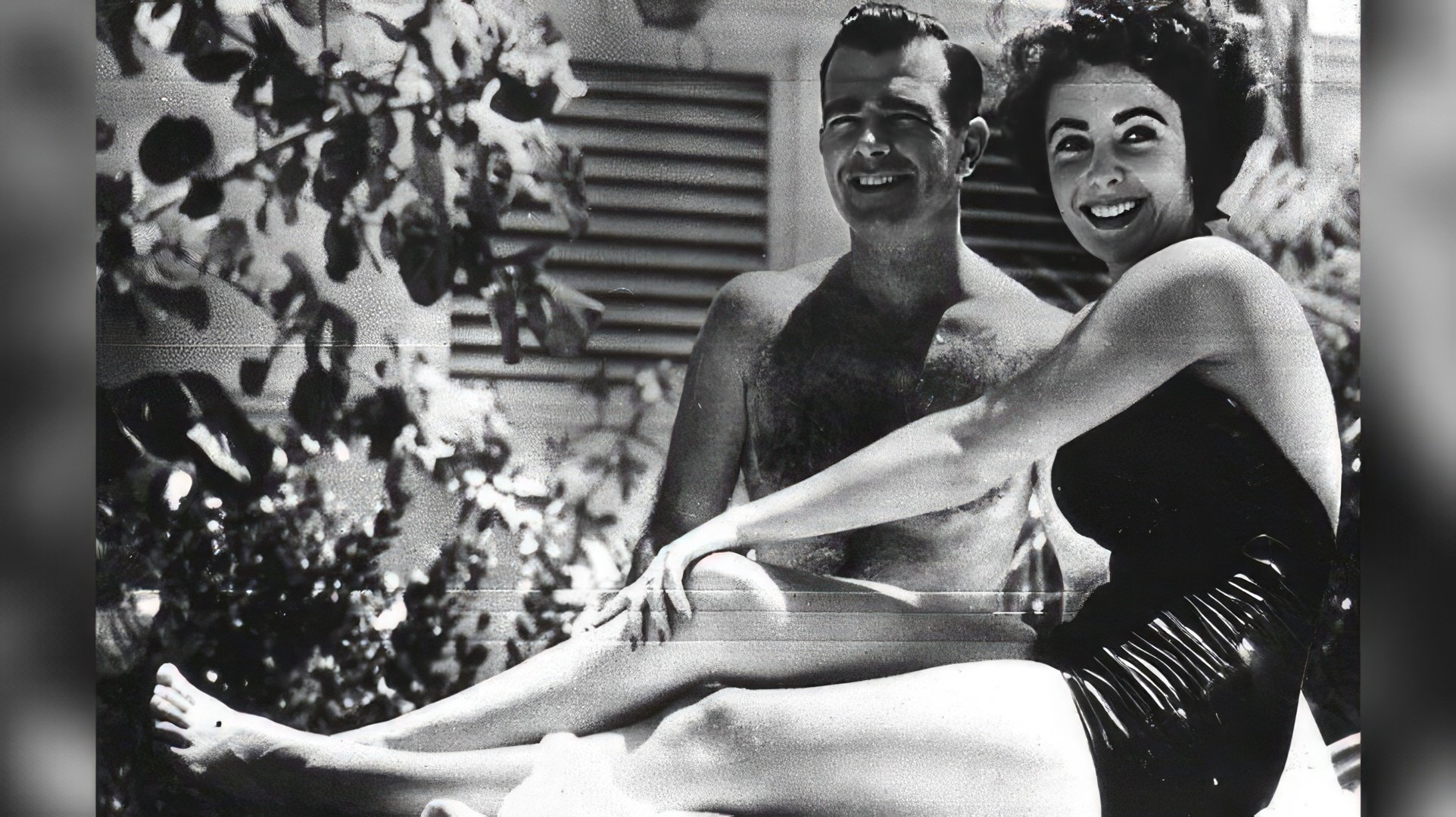 Elizabeth Taylor aos 17 anos e William Pauly, cujo cortejo ela rejeitou