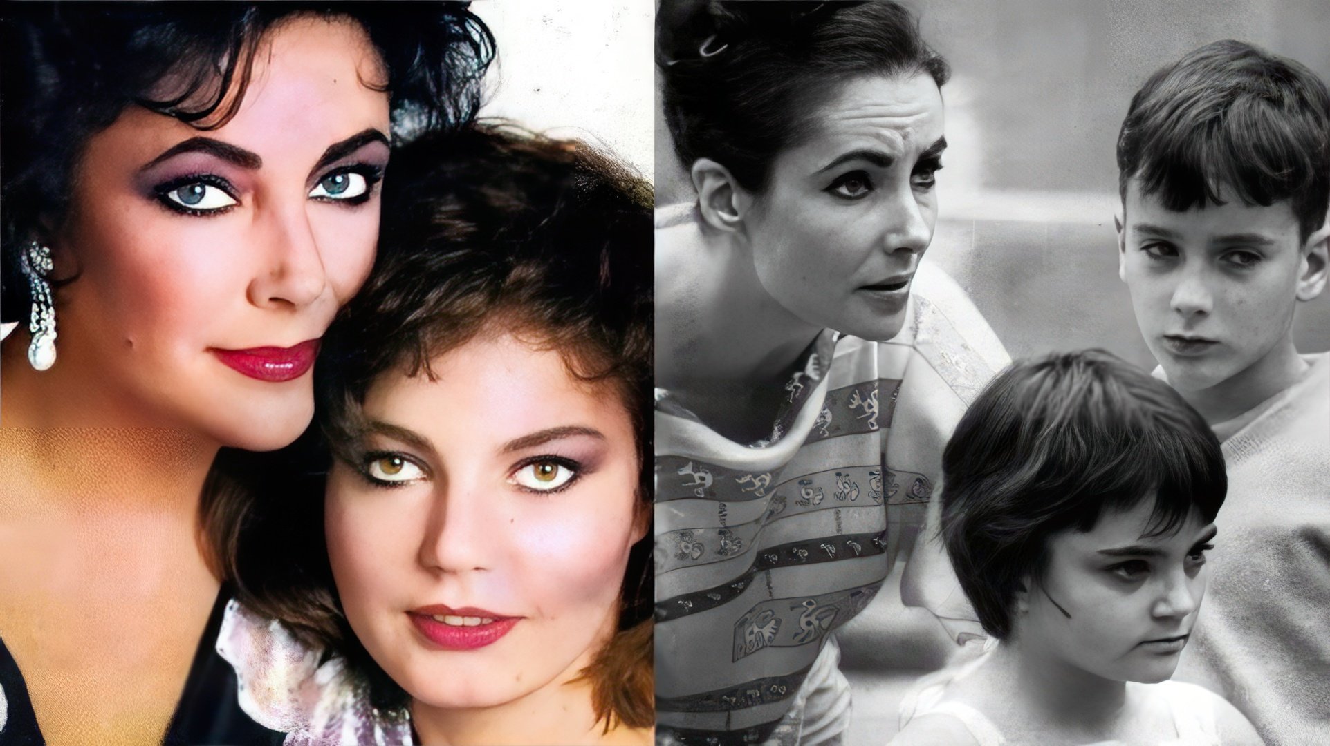 Elizabeth Taylor e sua filha Lisa Todd